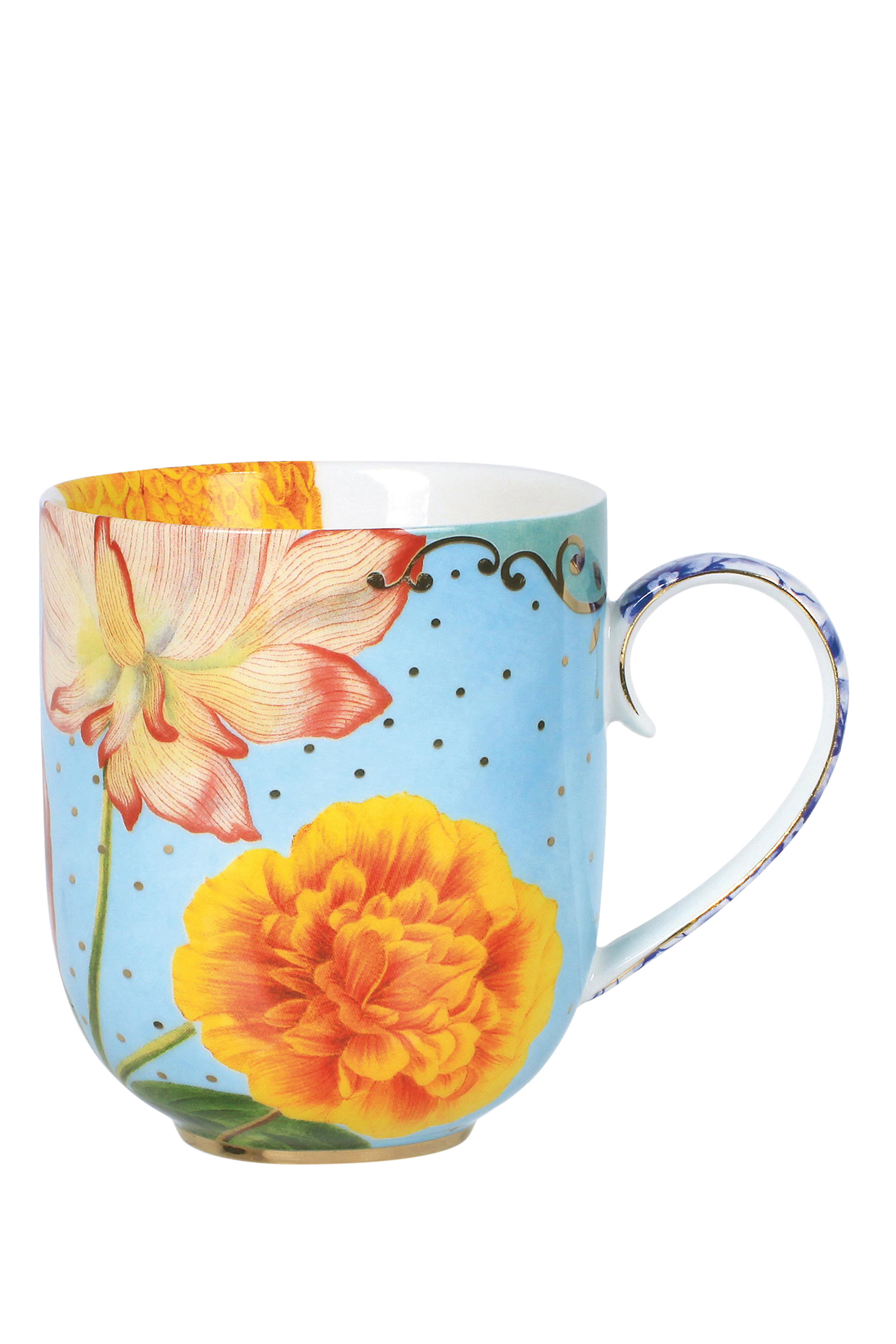 Royal Flowers Large Mug