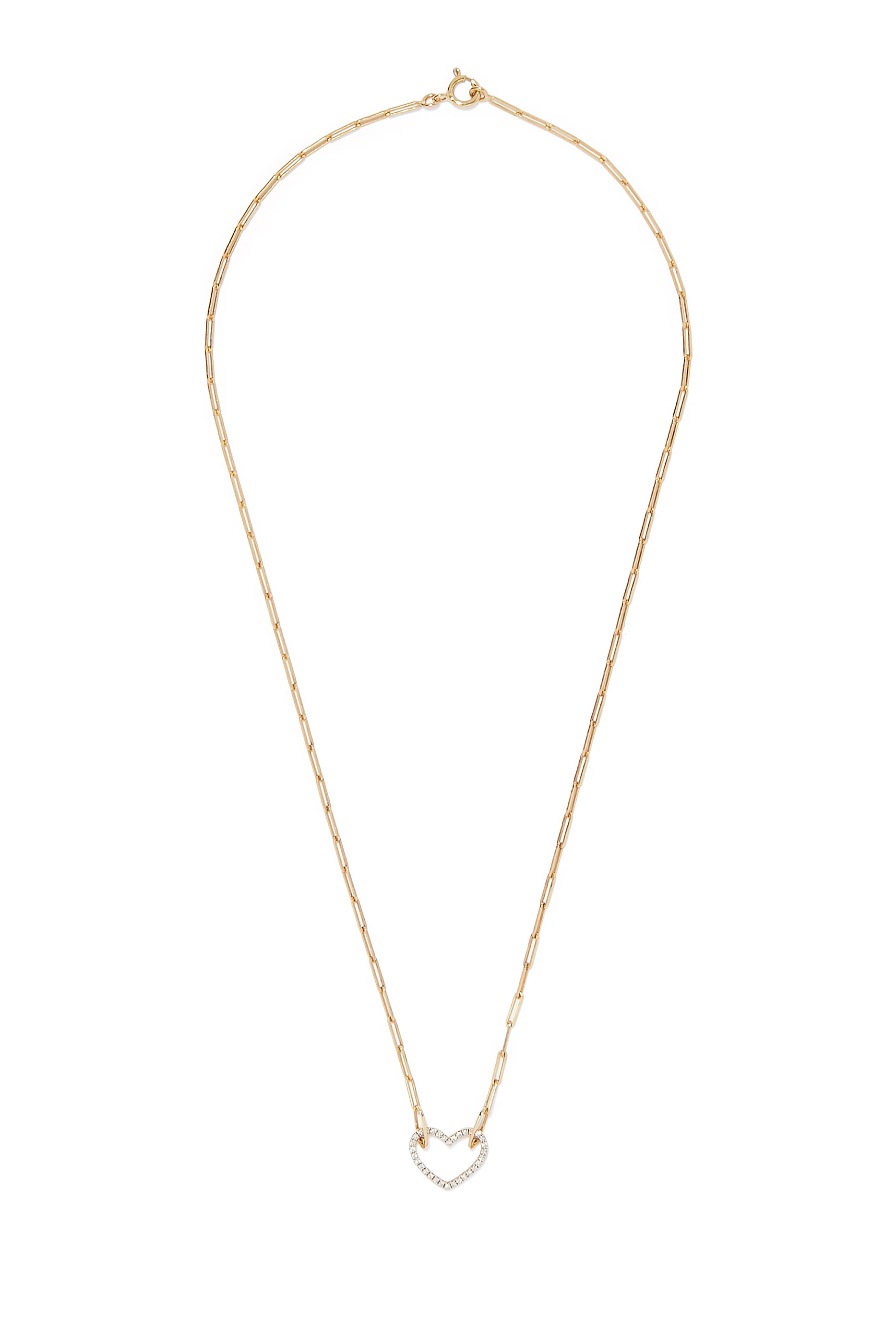 Collier Petite Coeur Diamants Necklace, 18k Yellow Gold & Diamonds