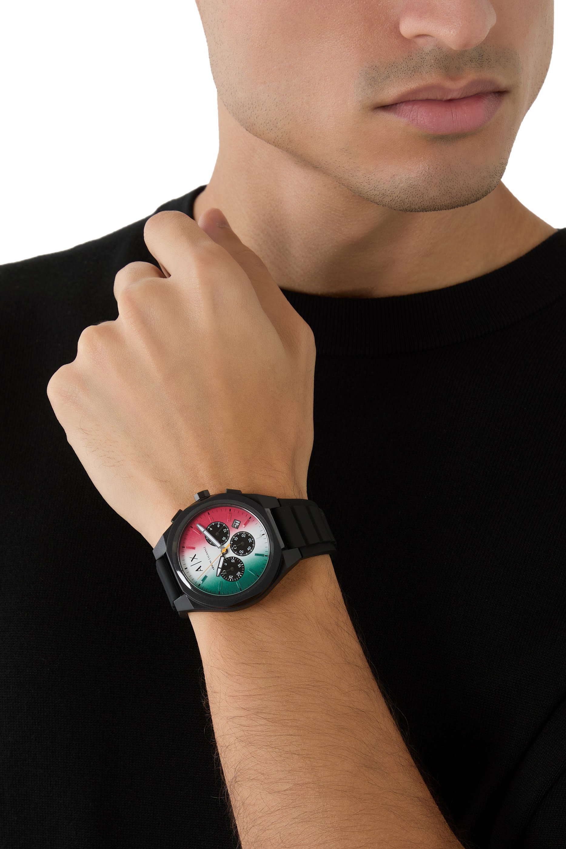 Sync Chronograph Silicone Watch