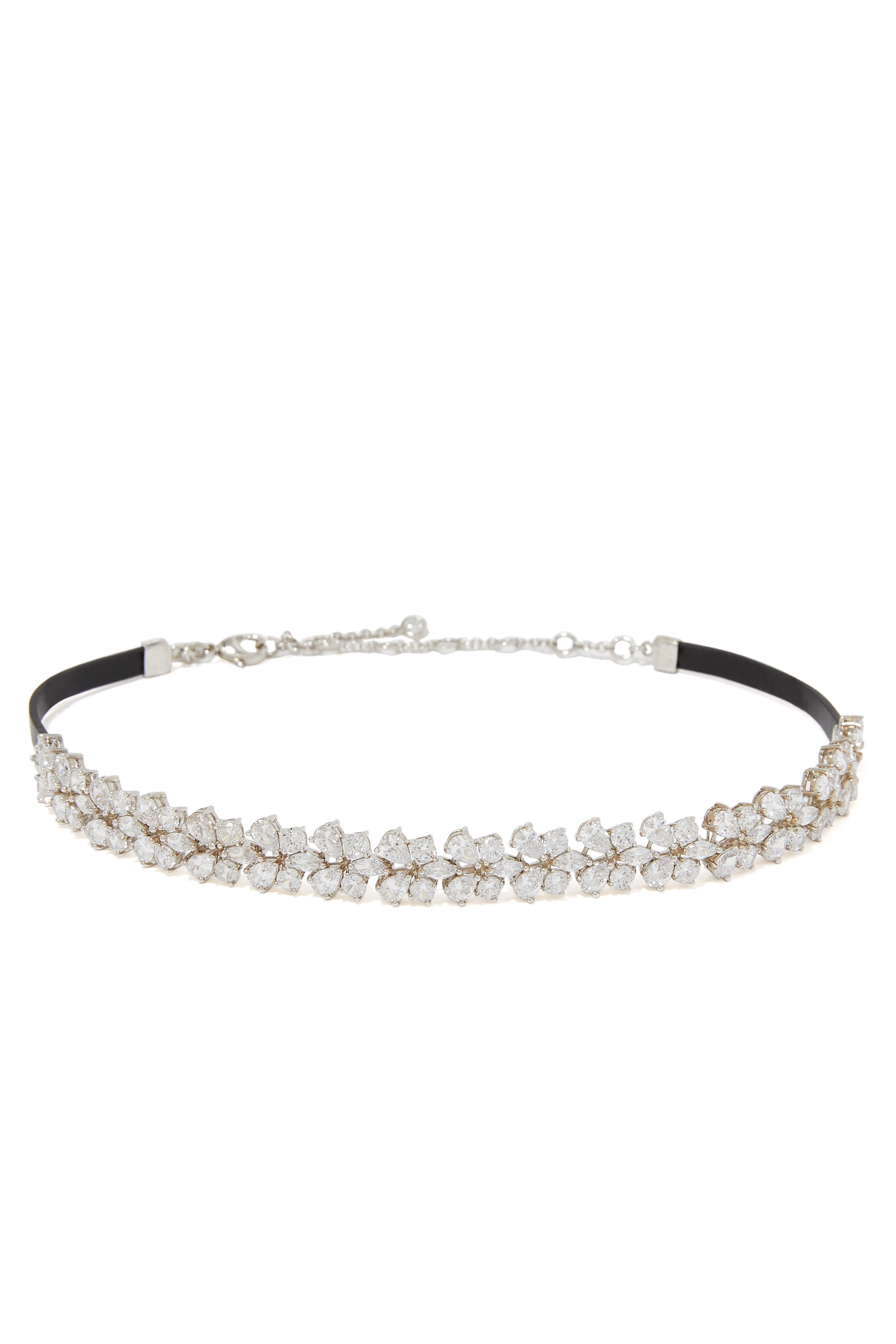 Ornate Brass & Leather Choker