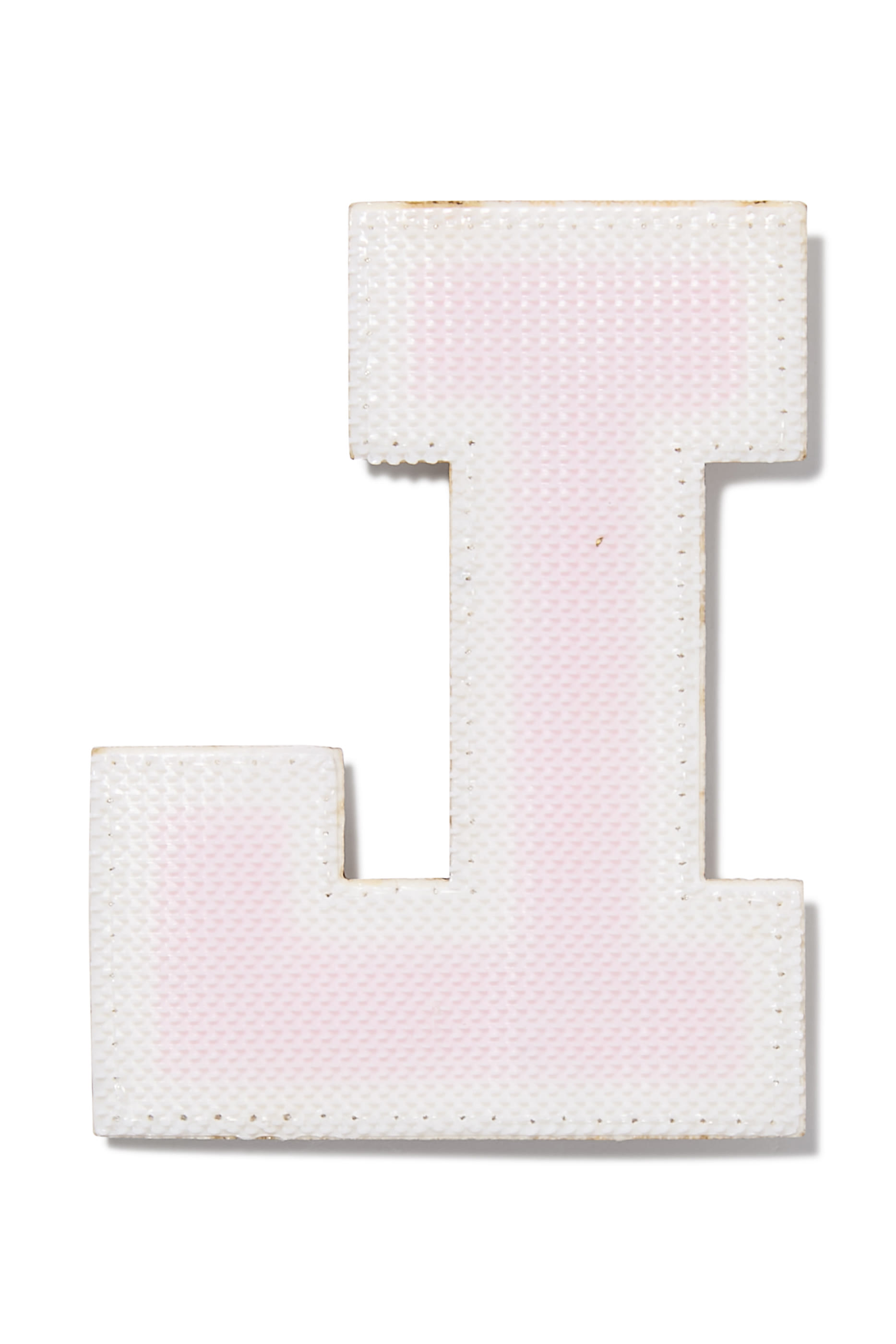 Kids Chenille Sparkle Letter &lsquo;L' Patch
