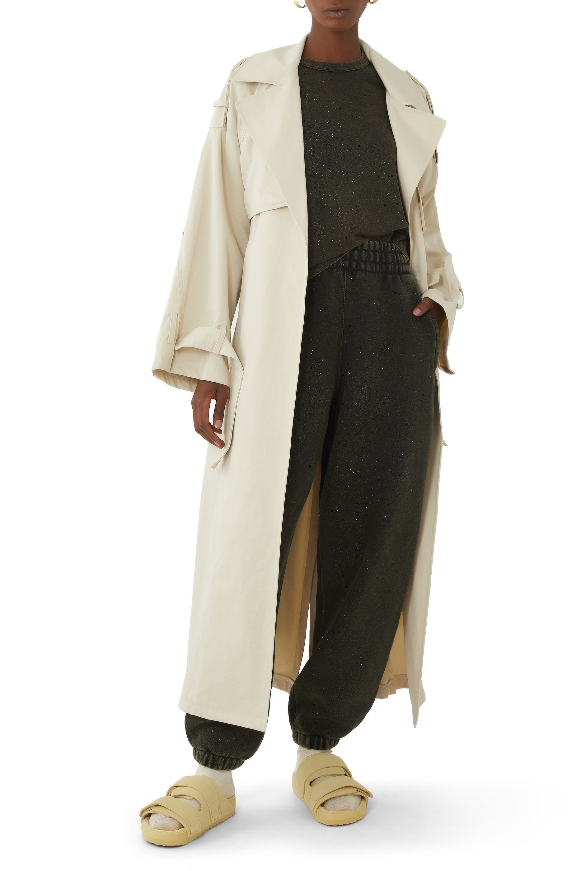 Uji Tekla Suede Fur Sandals