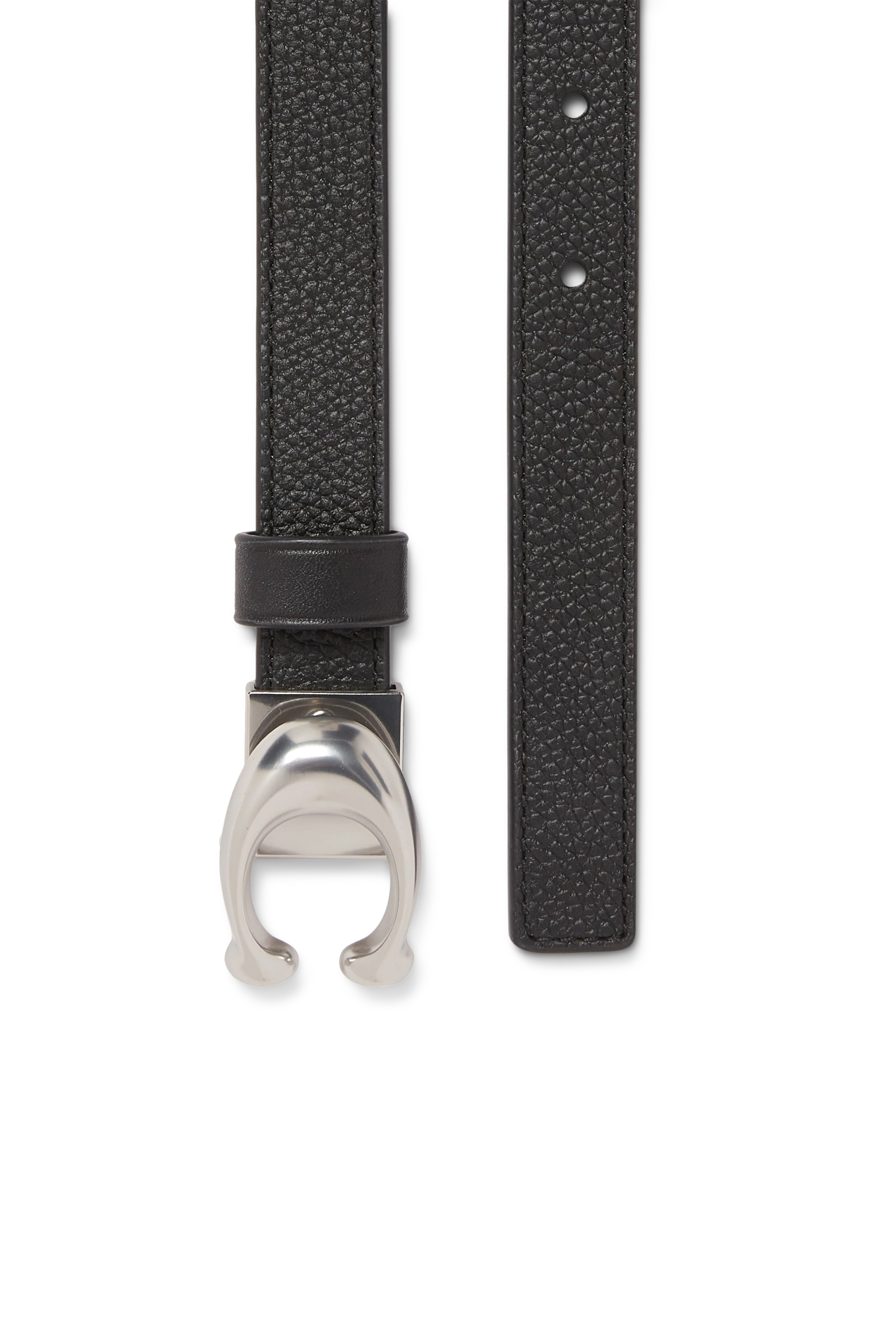 Sculpted Signature Buckle Reversible Belt
