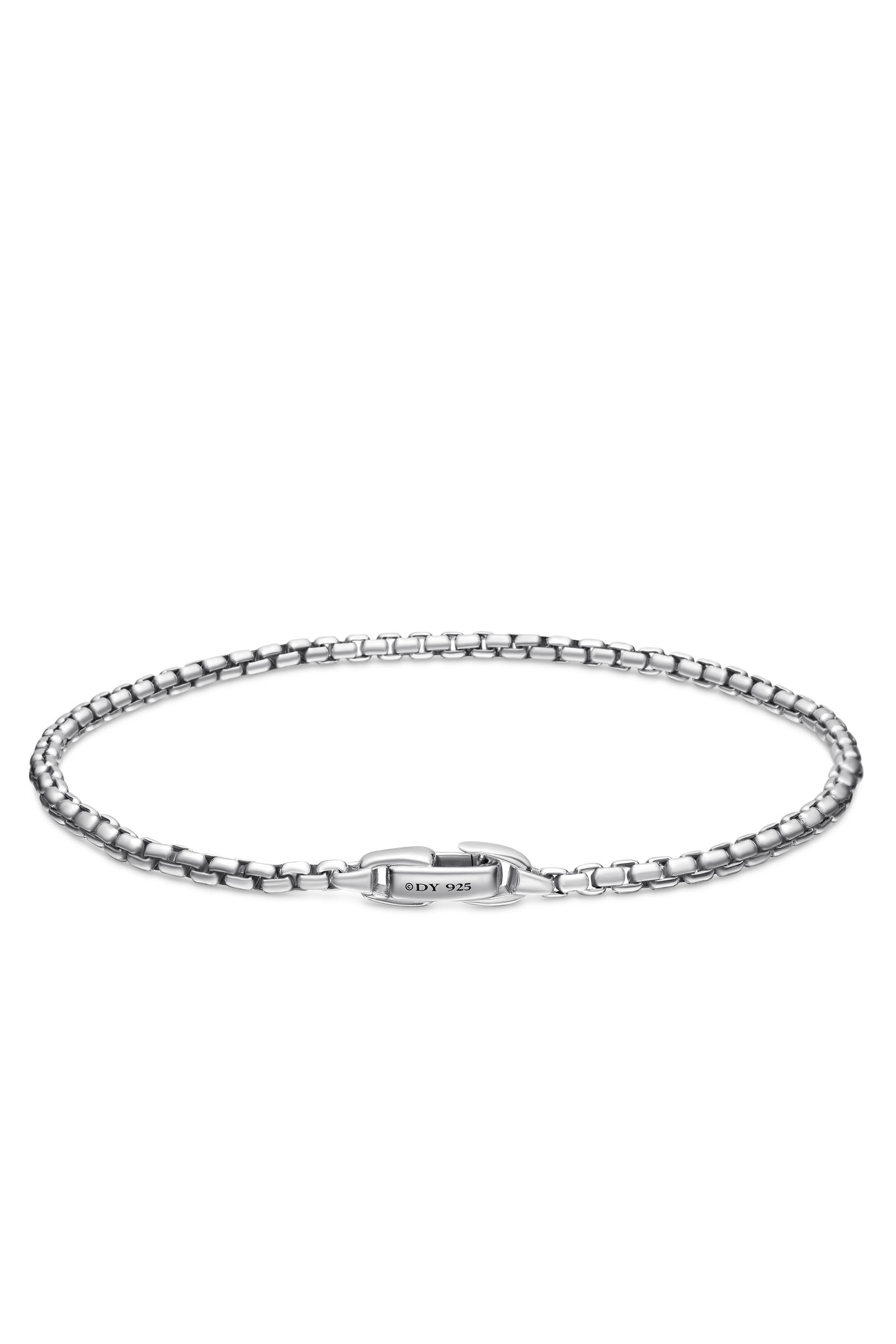 Box Chain Bracelet, Sterling Silver