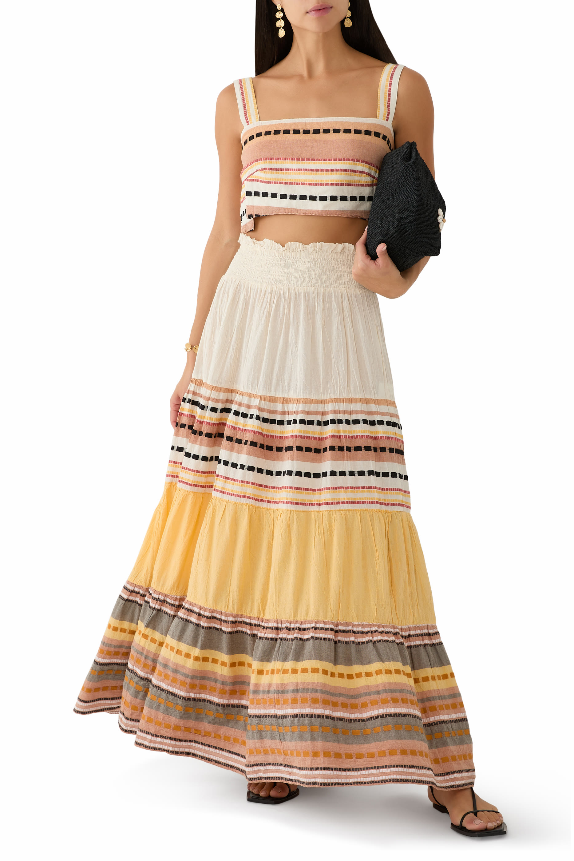 Zakar Striped Crop Top