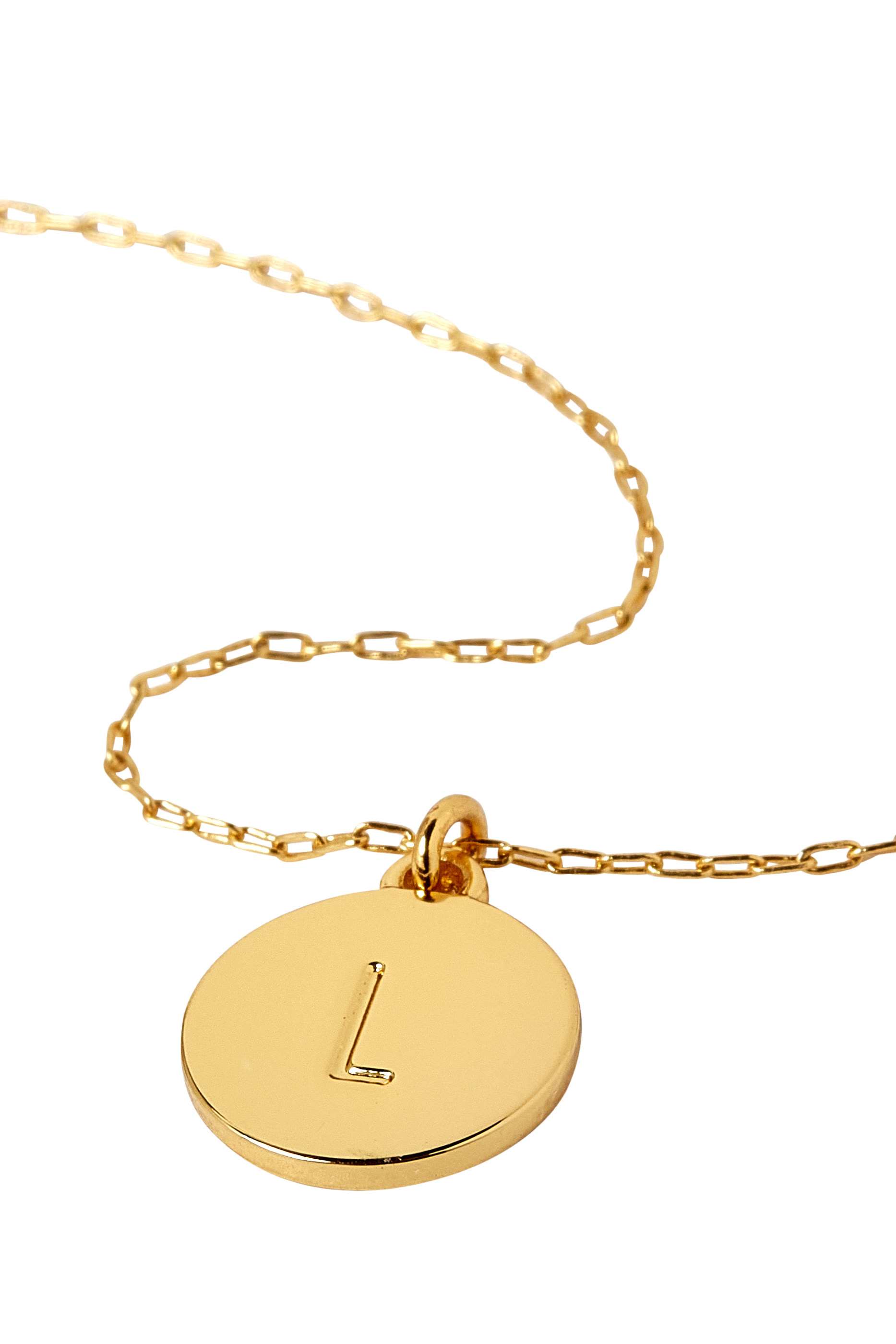 Initial &lsquo;L&rsquo; Mini Pendant