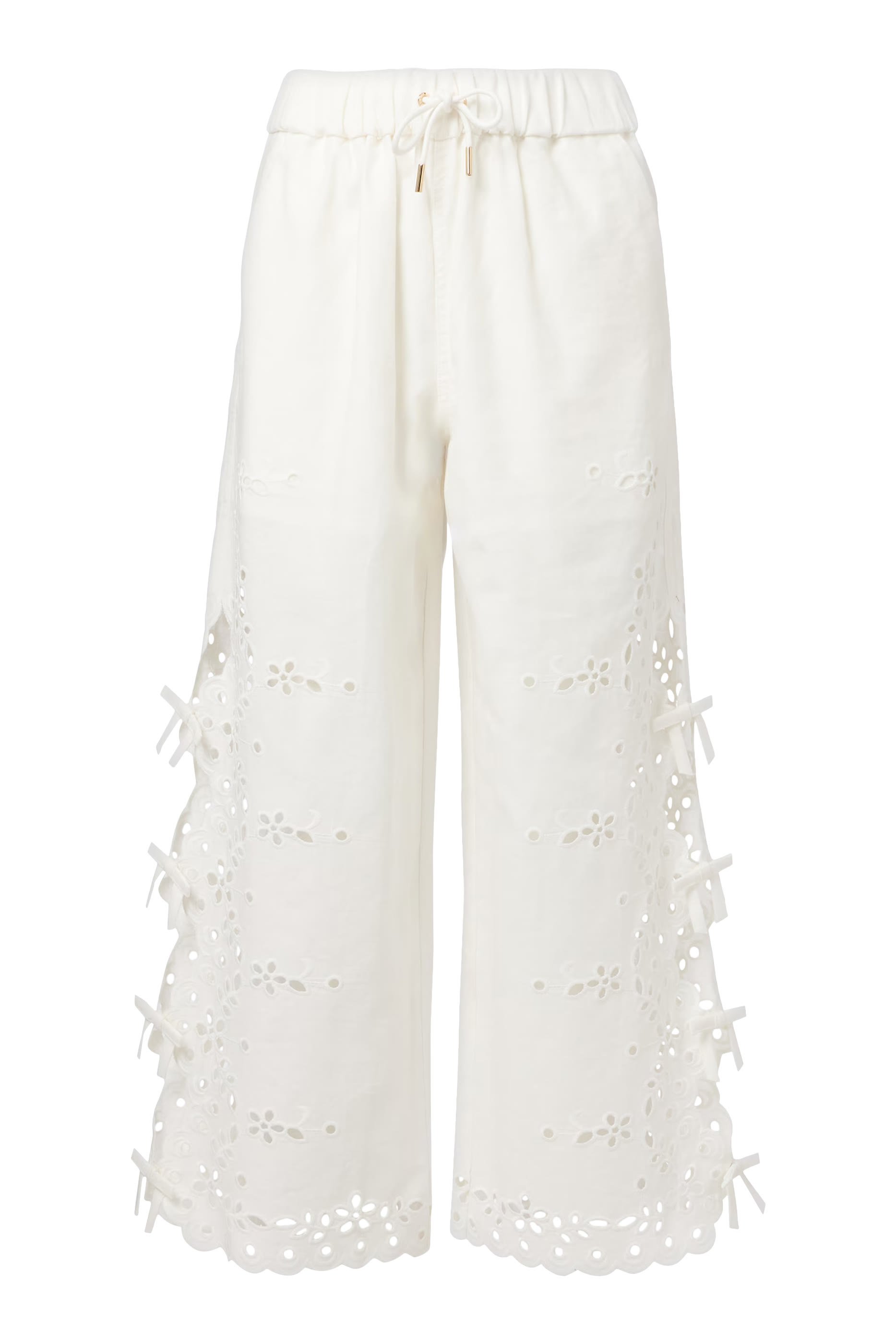Linen Embroidered Trousers