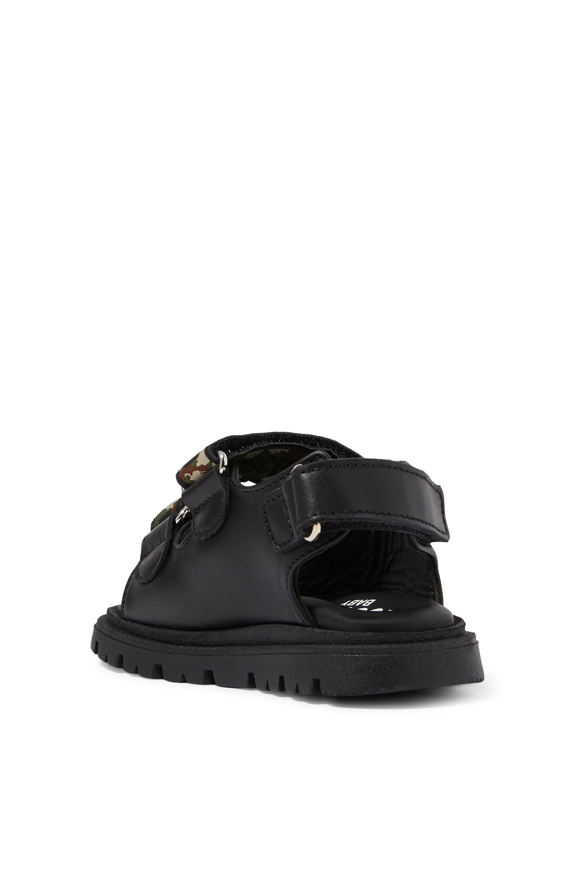 Kids Logo Leather Sneakers