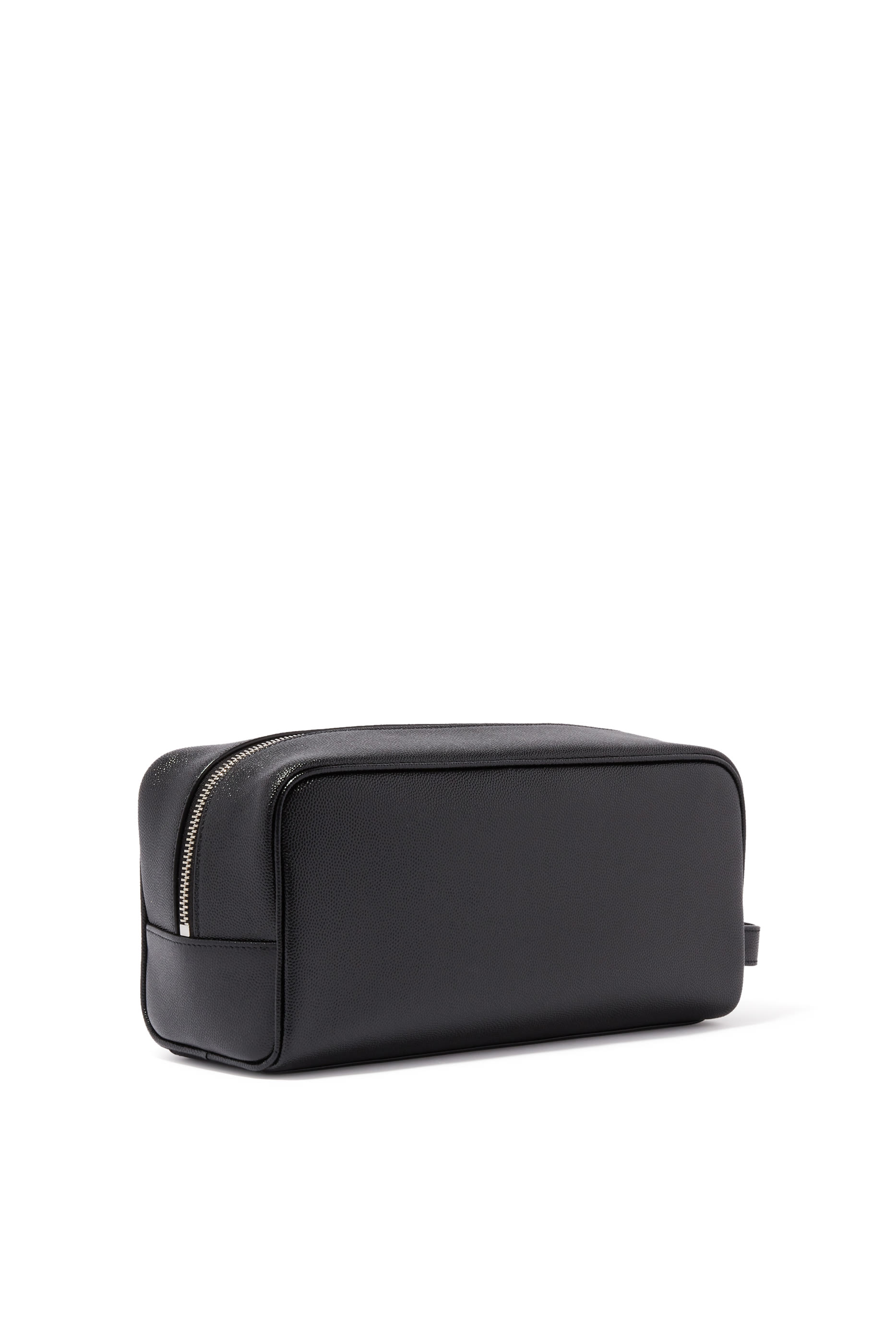 Grained Leather Wash Bag