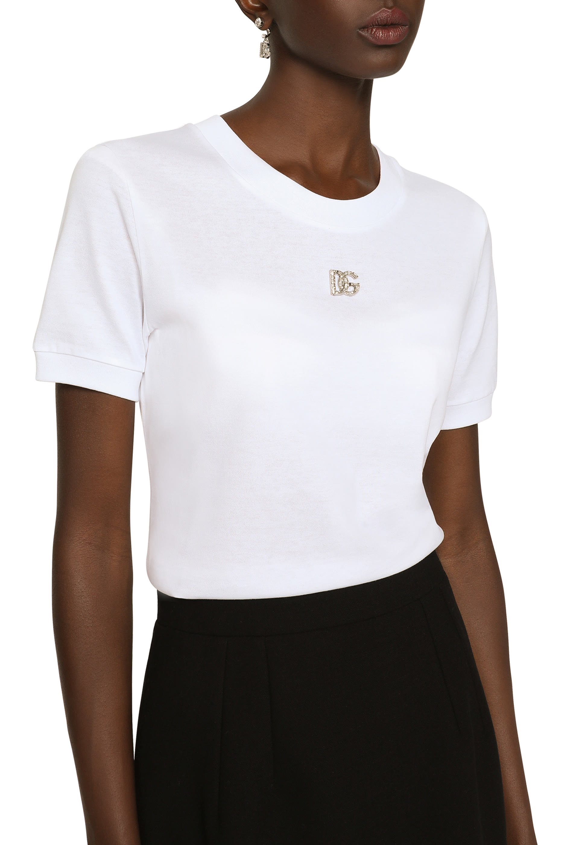 Crystal DG Logo Cotton T-shirt