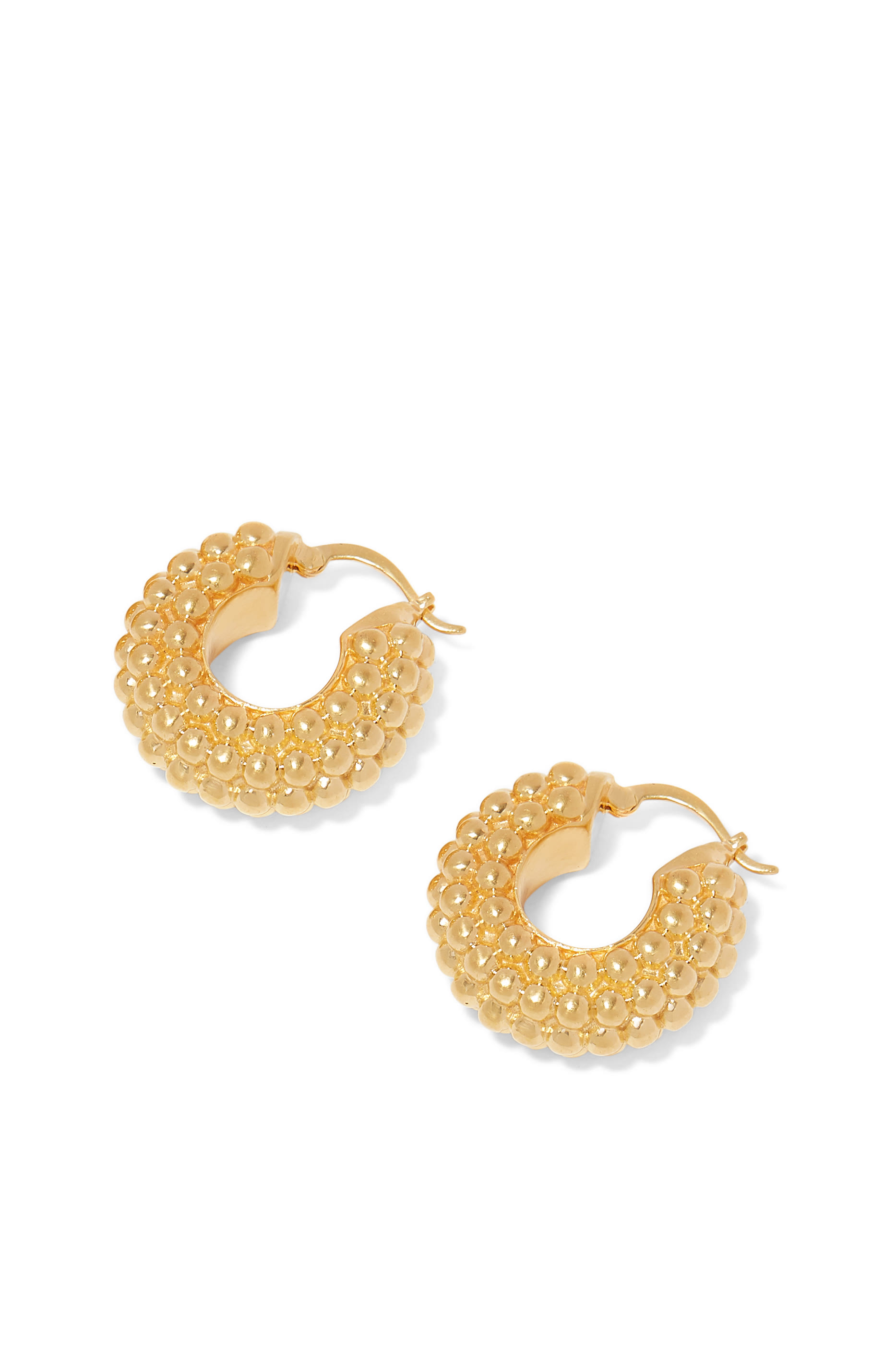 Baya Hoop Earrings, Gold Plated Sterling Silver