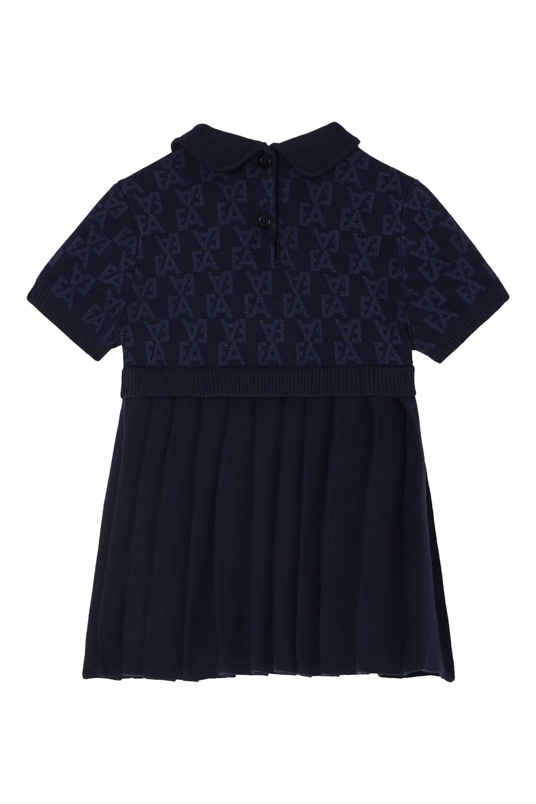 Kids Knit Dress with Pleated Skirt