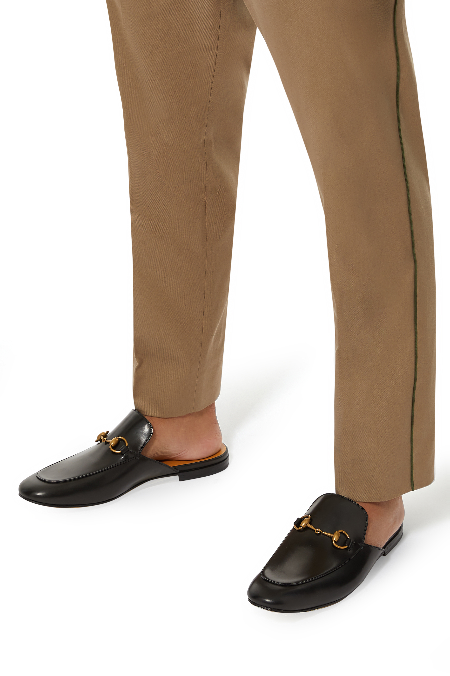 Horsebit Leather Slippers