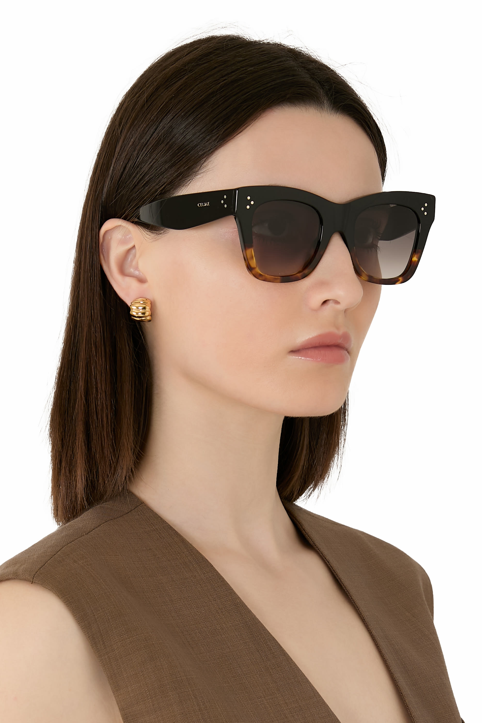 3 Dots Square-Frame Sunglasses