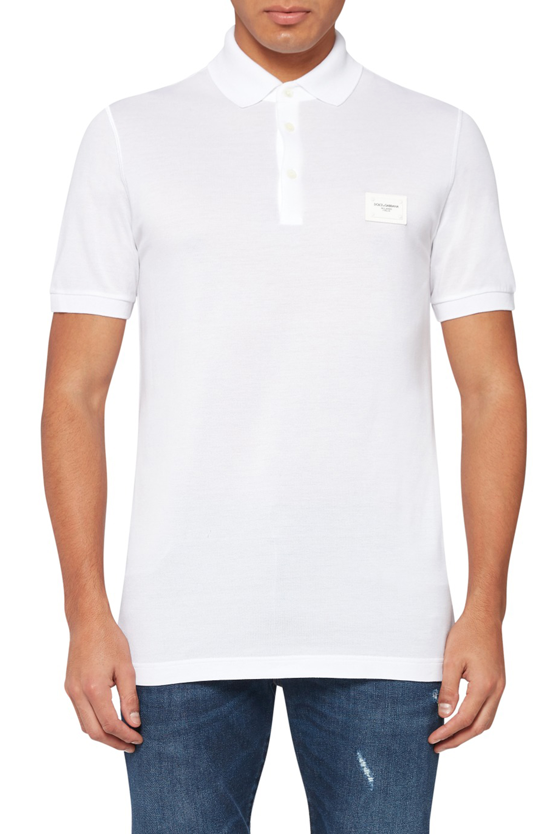 Buy Dolce & Gabbana Jersey Polo Shirt for Mens | Bloomingdale's Kuwait