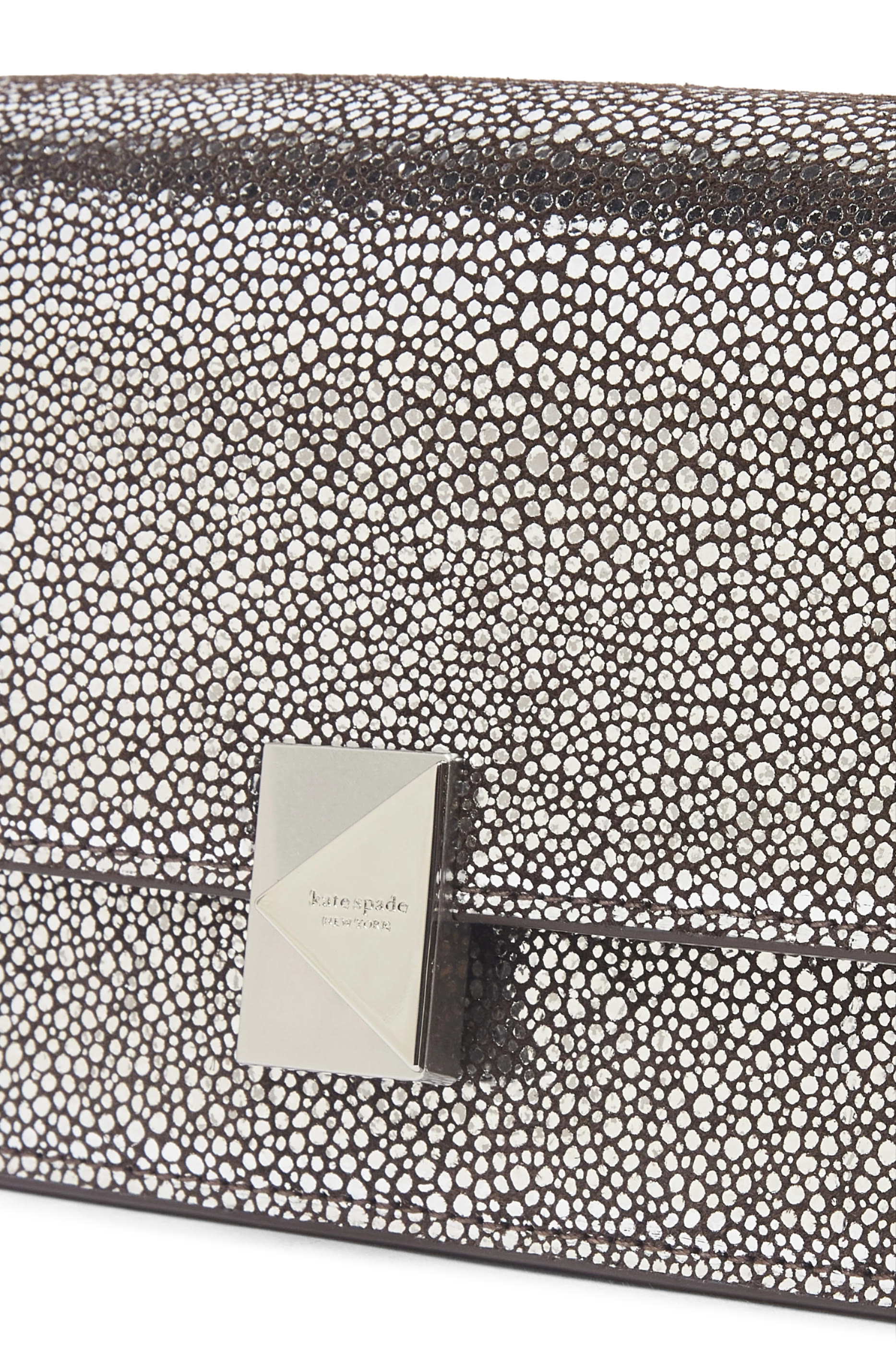 Deco Metallic Dot Suede Mini Crossbody Bag