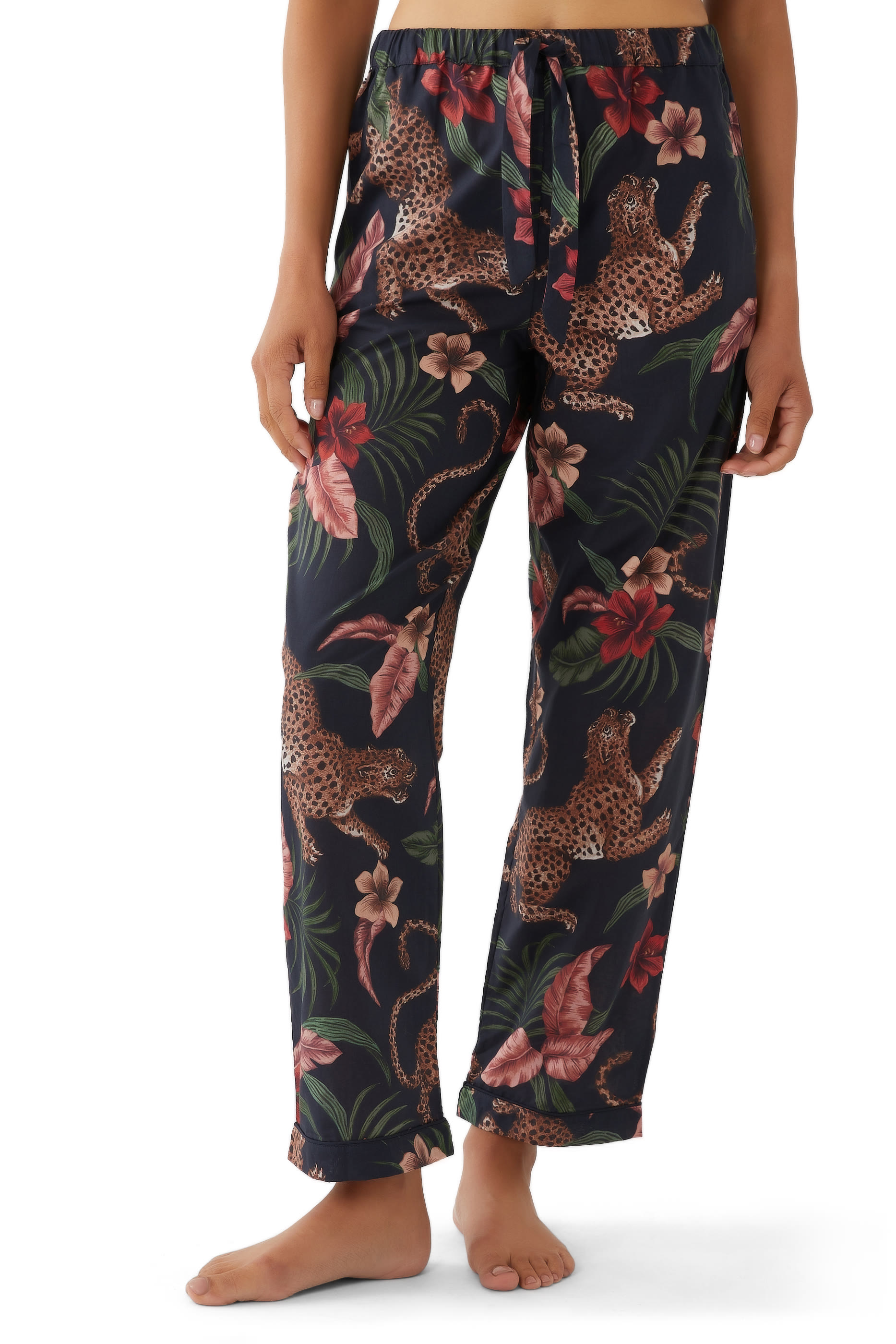 Soleia Leopard Long Pajama Set