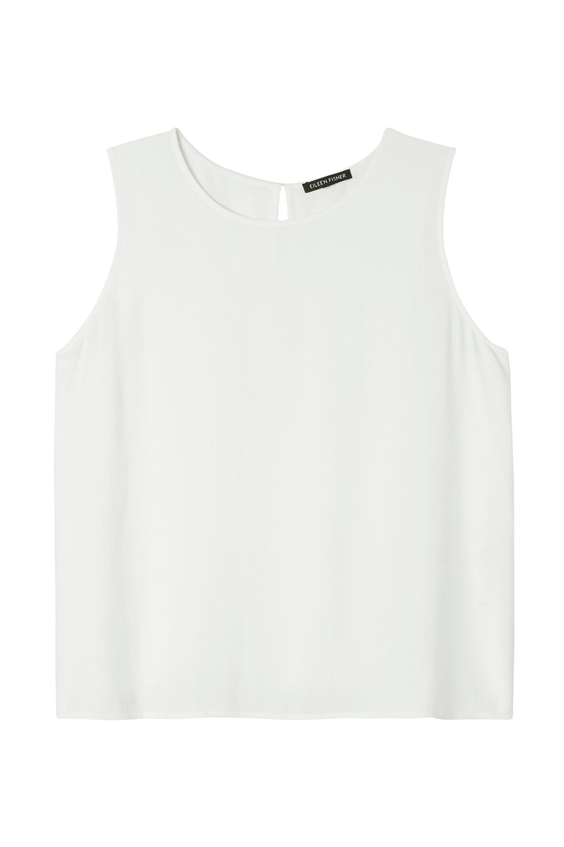 Silk Georgette Crepe Round Neck Tank