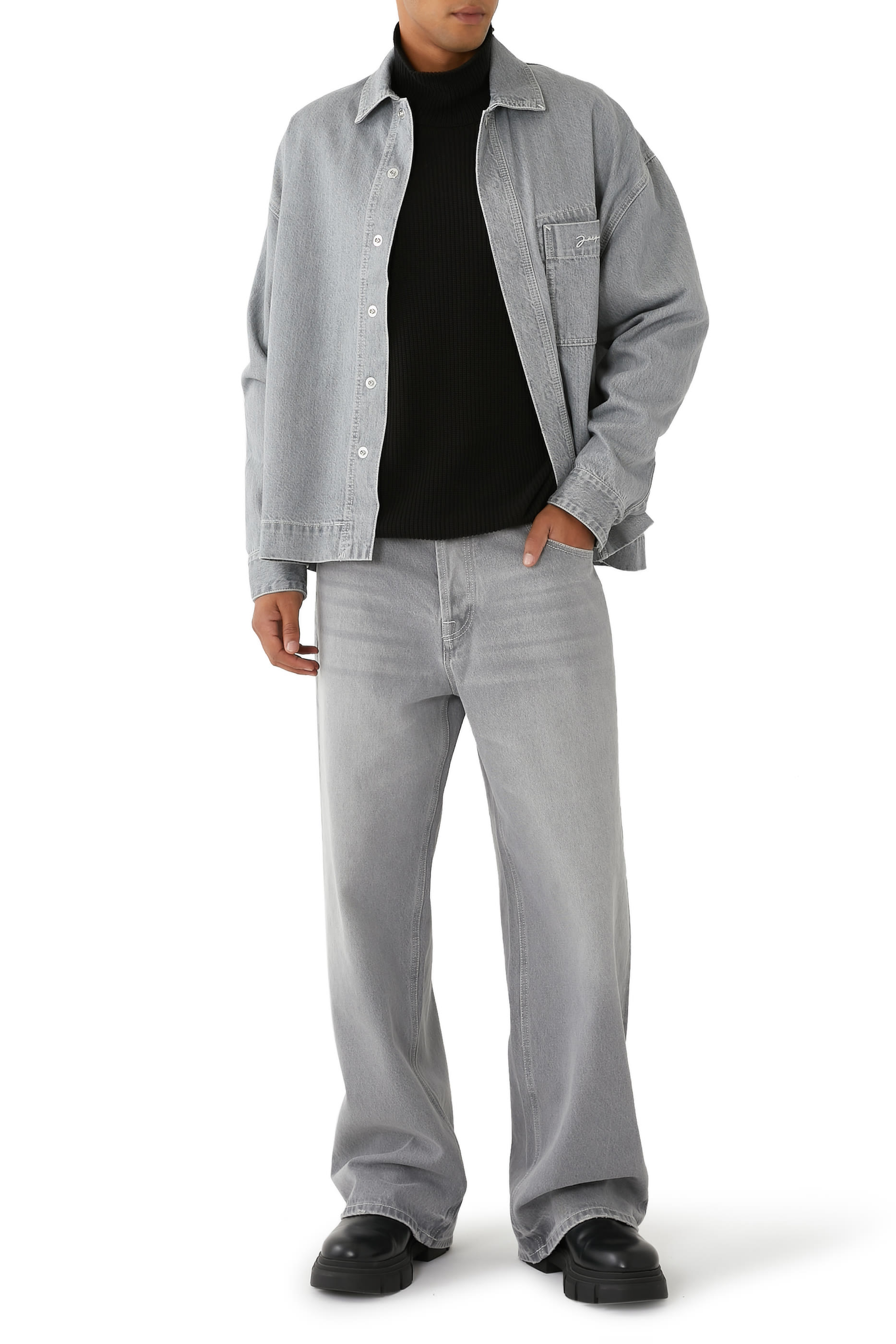 Le De-Nimes Large Jeans