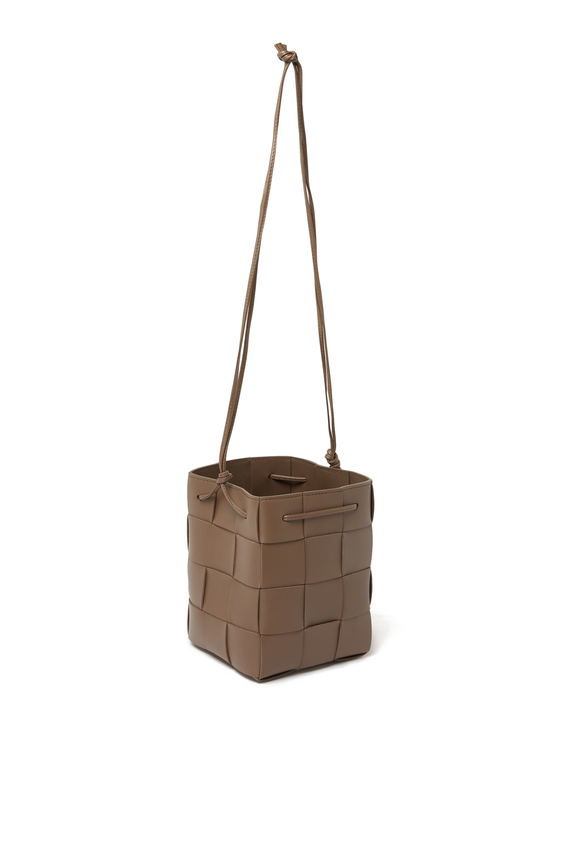 Small Cassette Cross-Body Bucket Bag