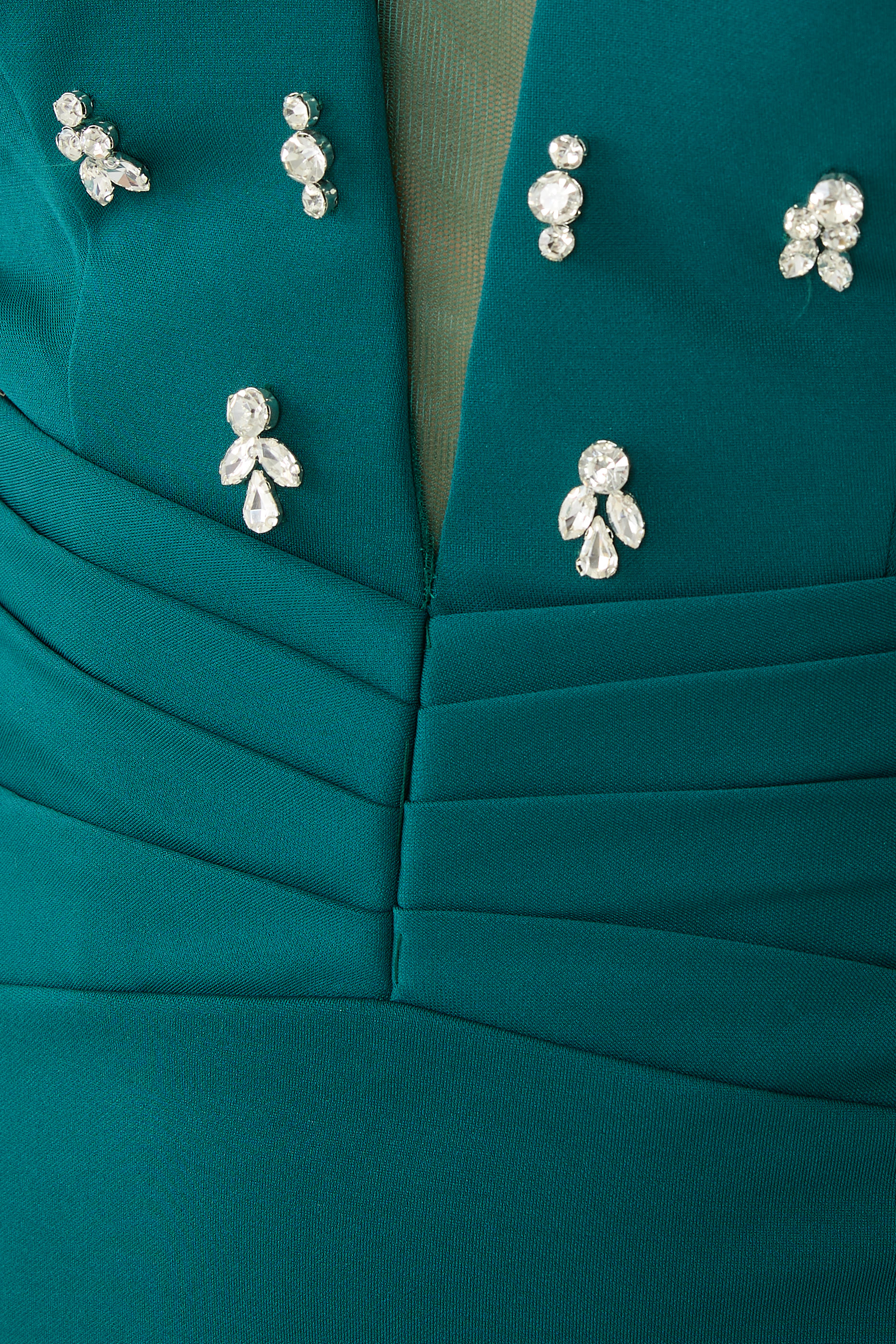 Embellished Cape Sleeves Gown