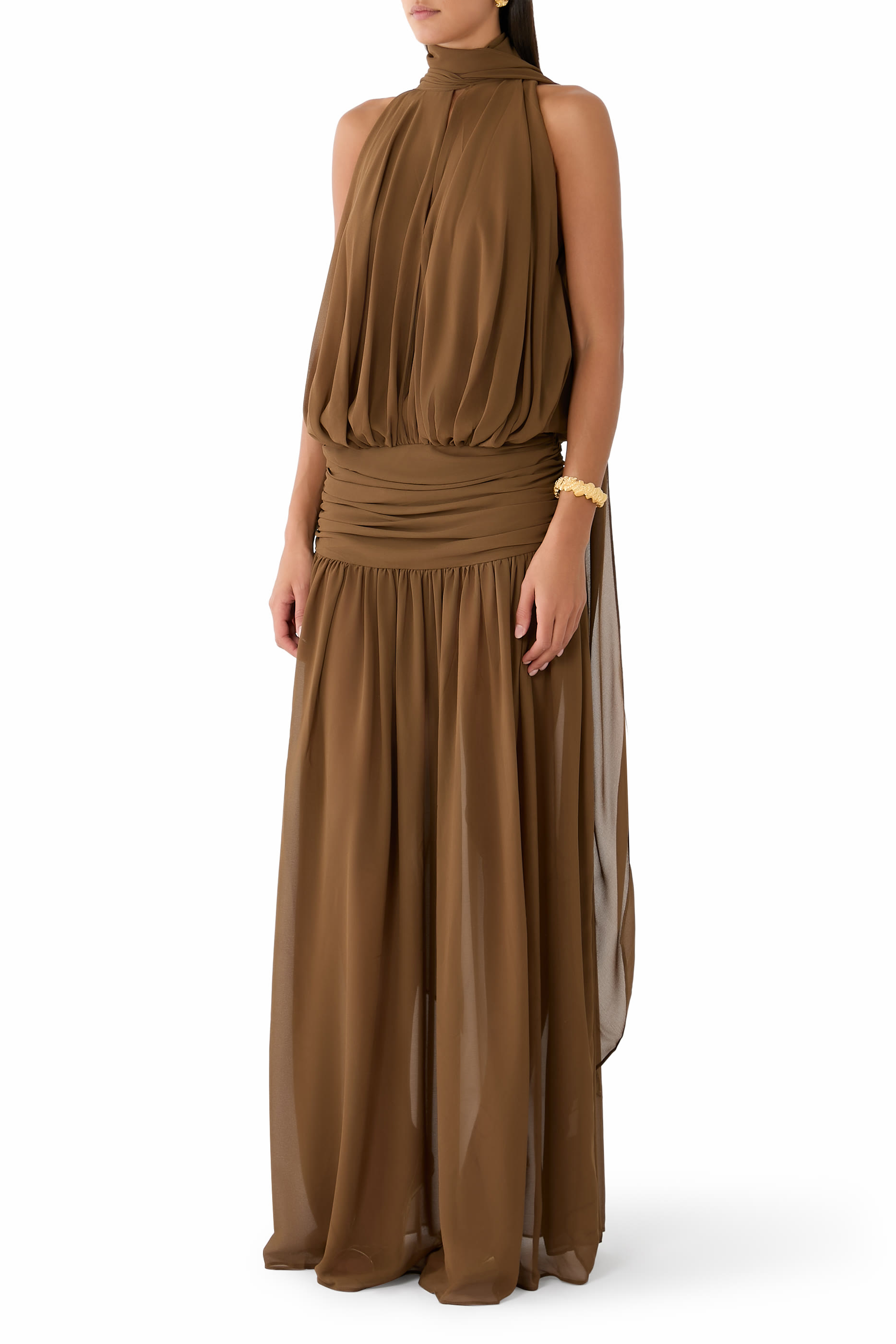 Cruz Maxi Dress in Chiffon