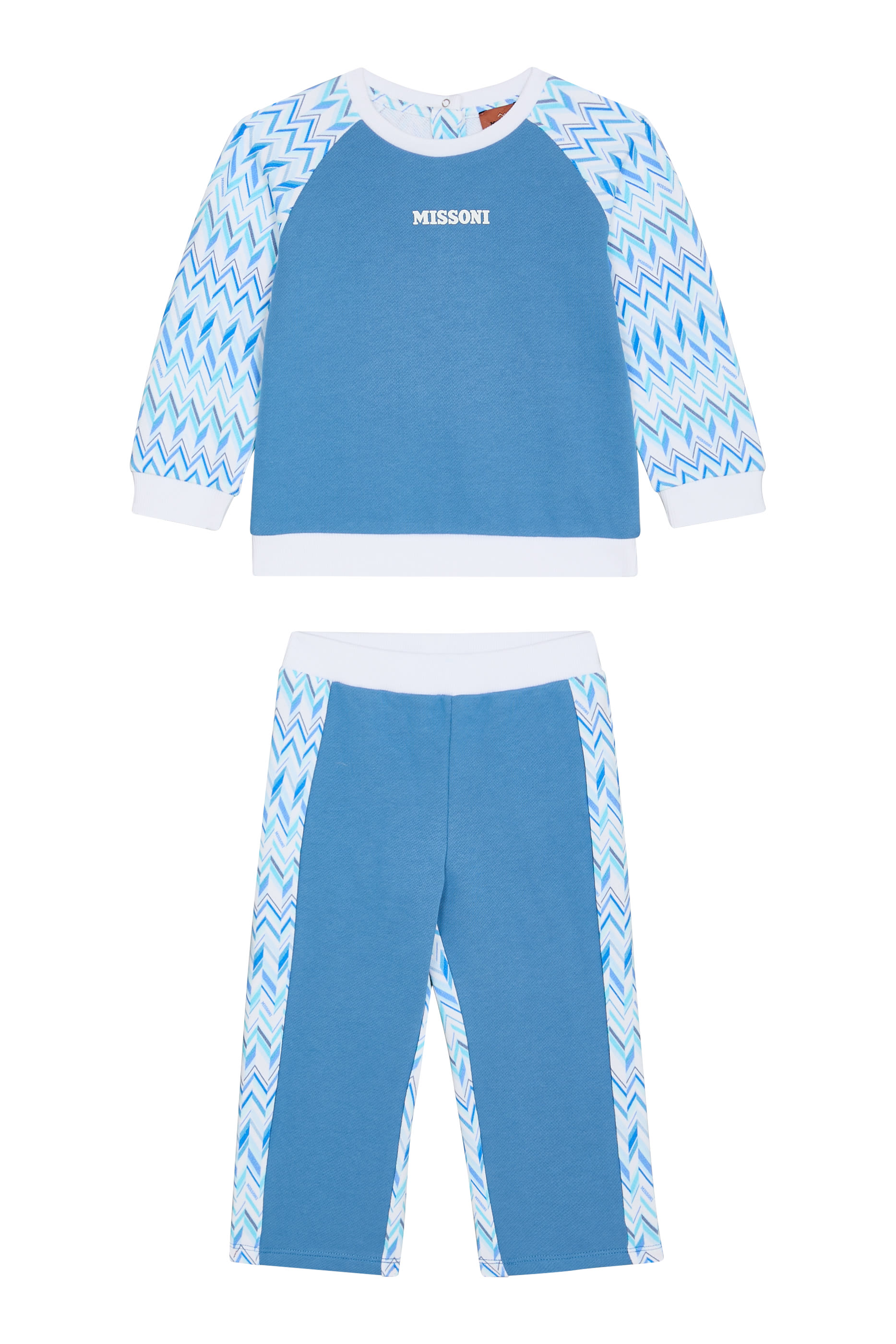 Kids Chevron Printed Tracksuit Set 
