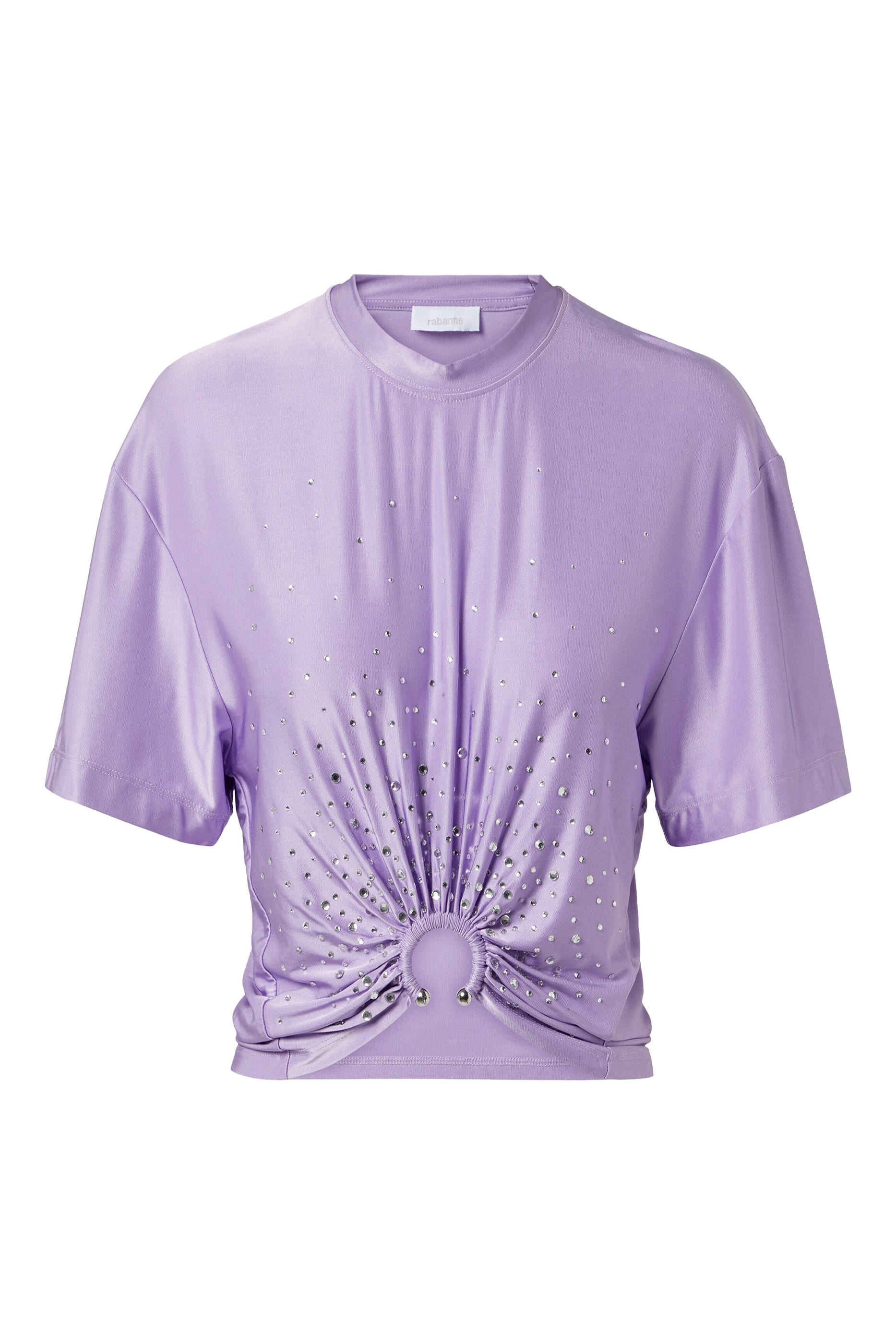 Crystal Embellished Piercing T-shirt