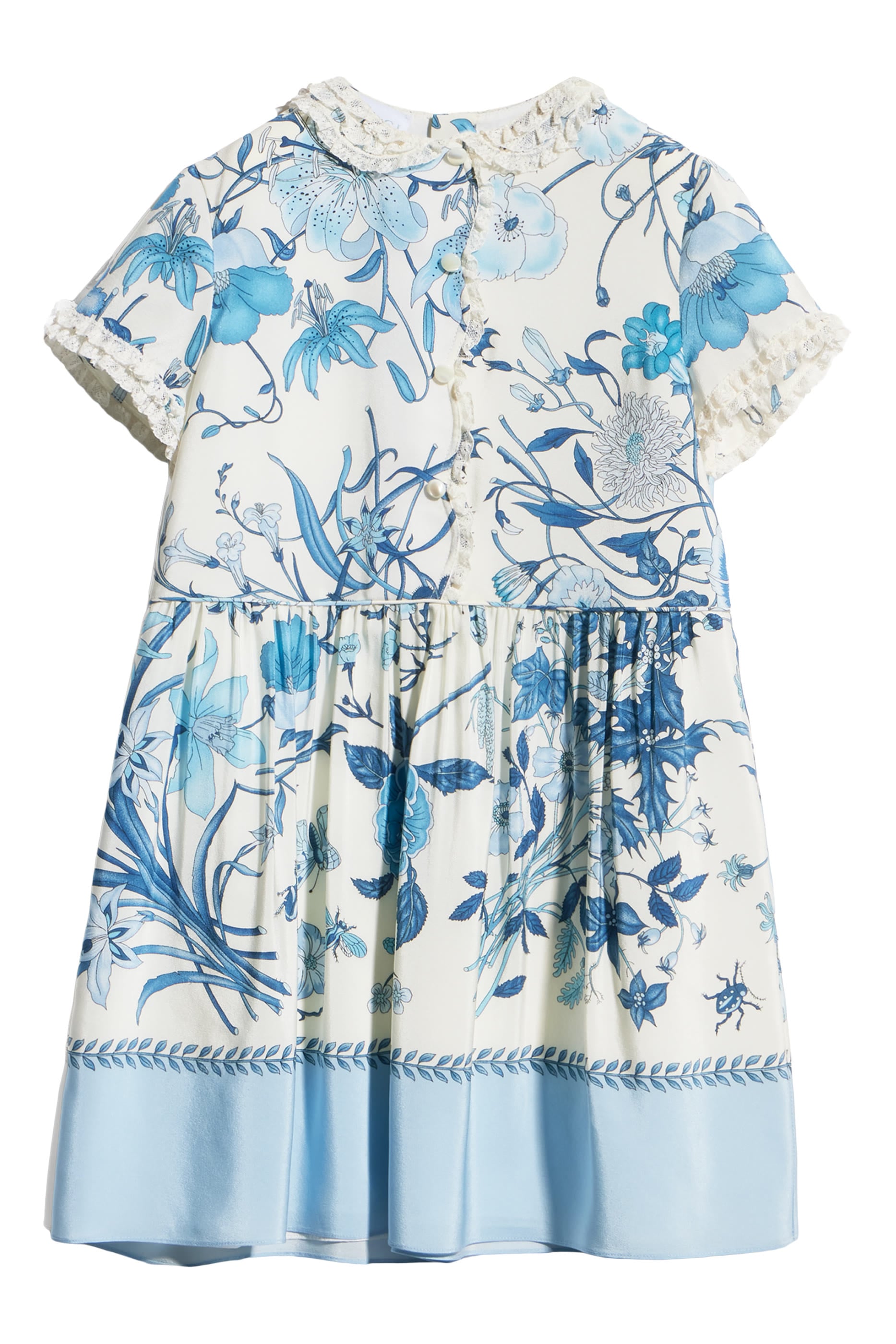 Kids Printed Cr&ecirc;pe De Chine Dress