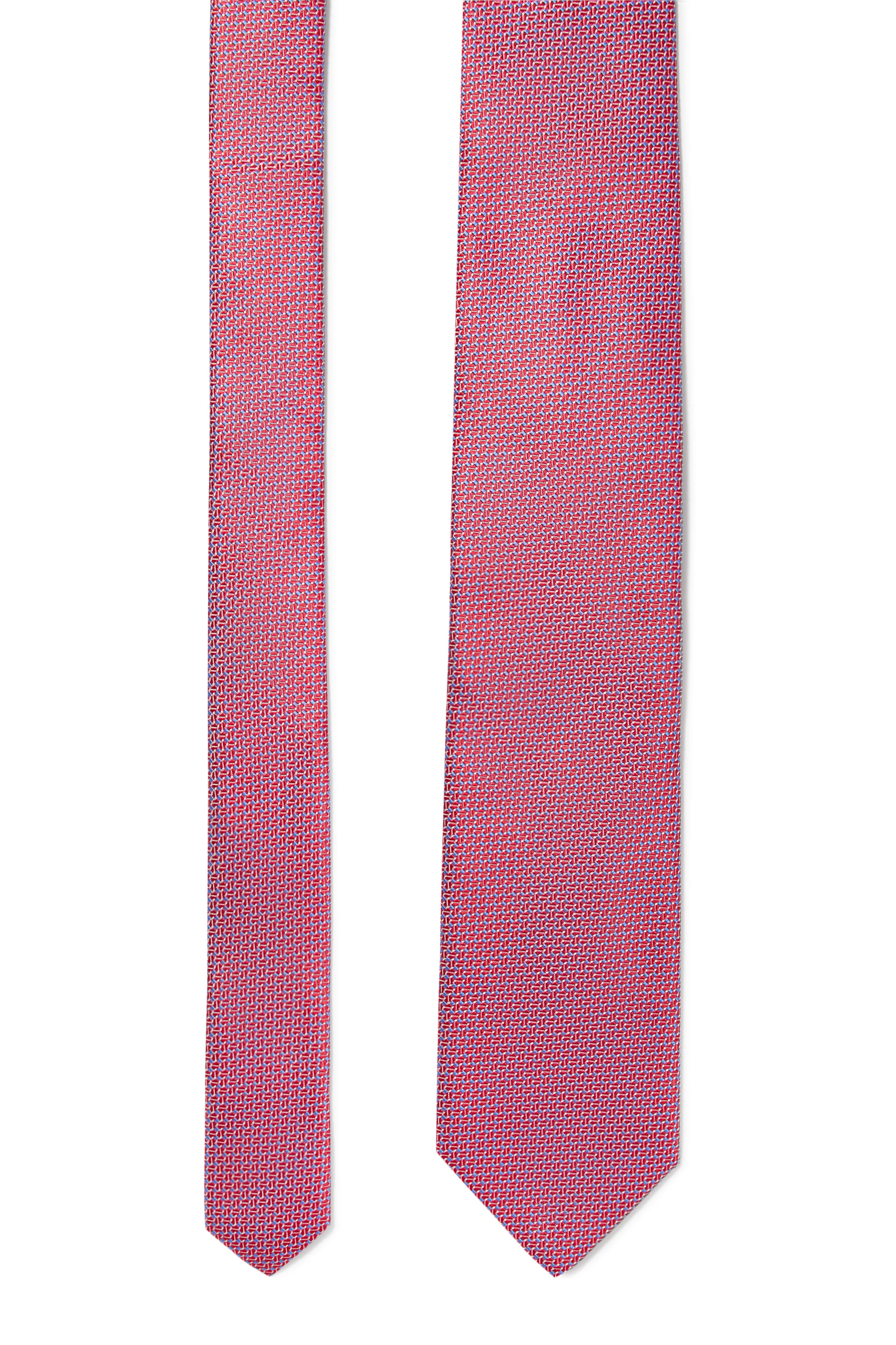 Geometric Woven Silk Tie