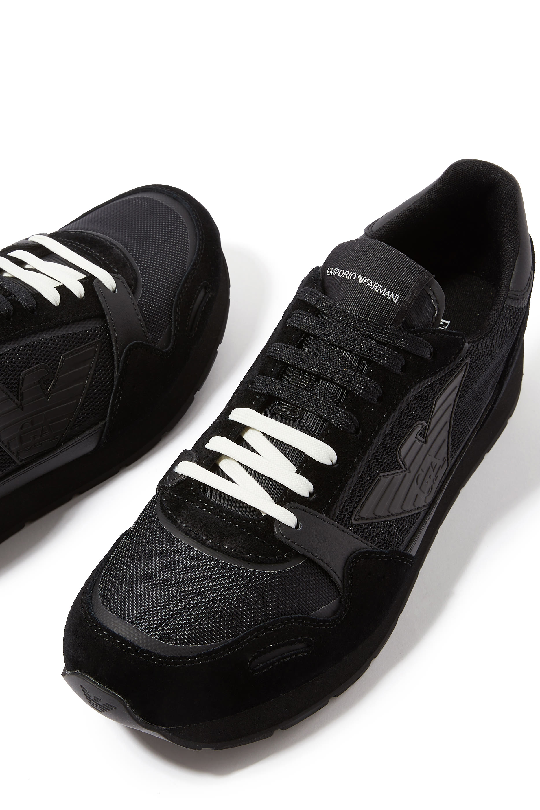 Mesh Eagle Patch Sneakers