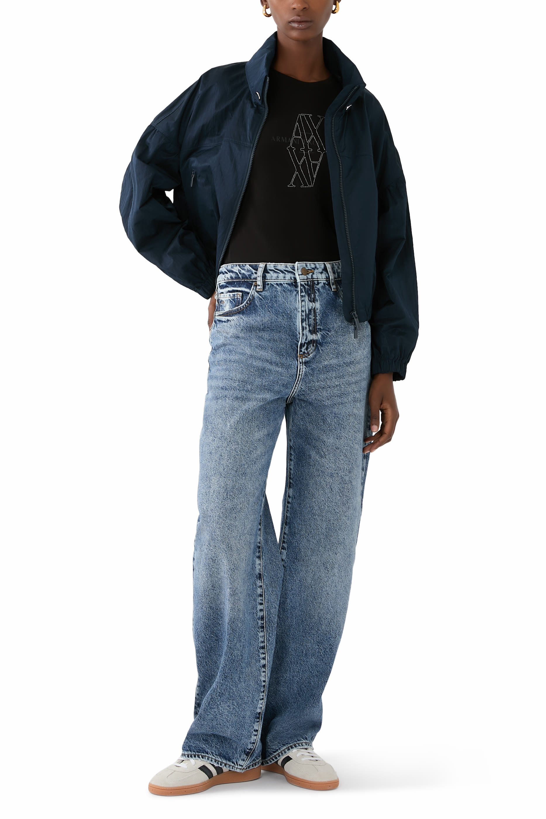 AX Logo Lettering Jersey T-Shirt