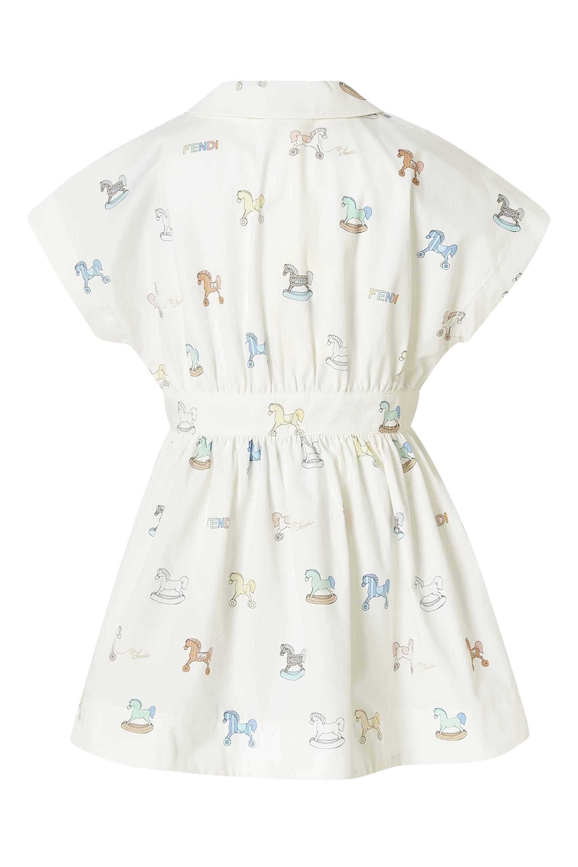 Kids All-Over Horses Print Dress