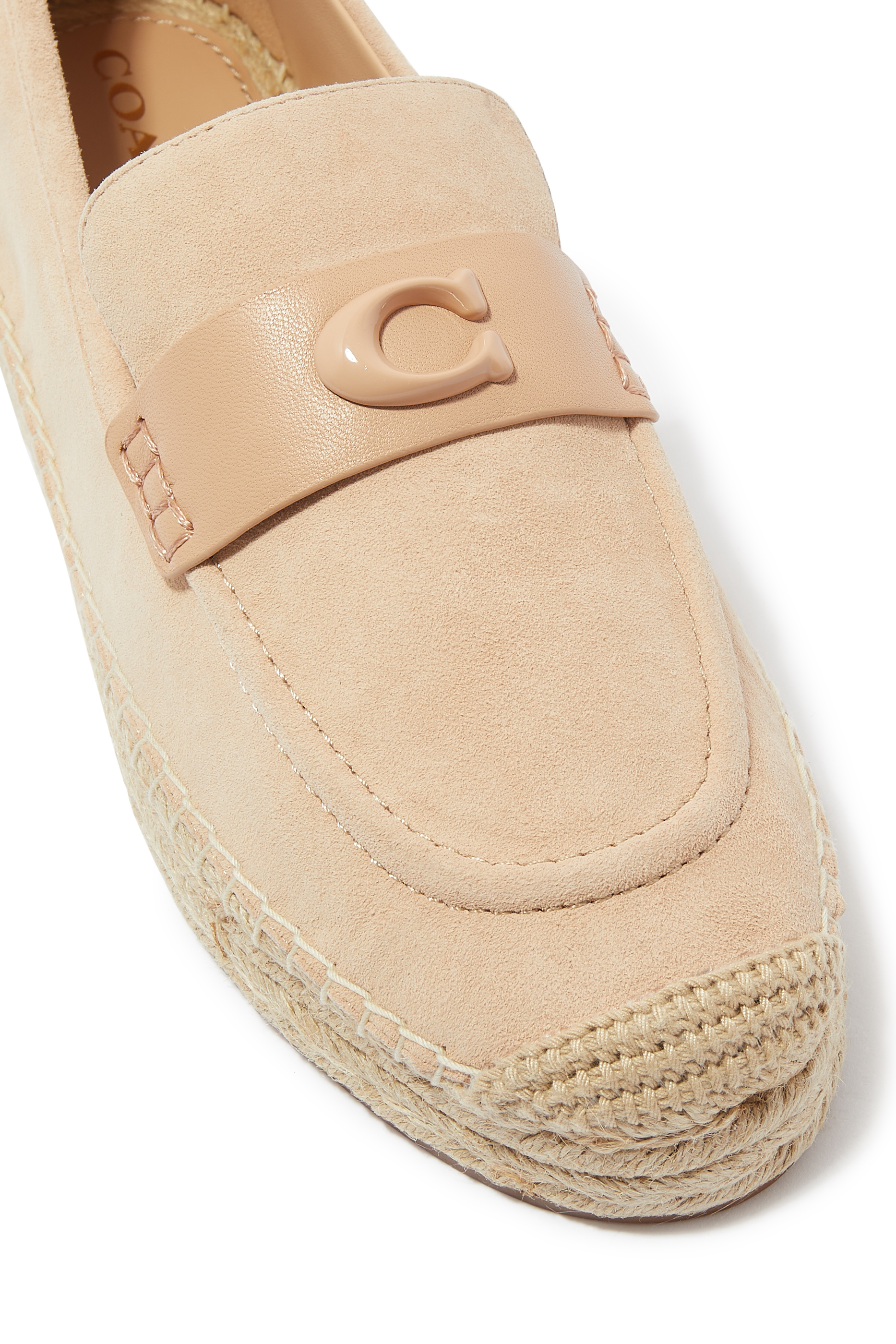 Camilla Monogram Suede Espadrilles