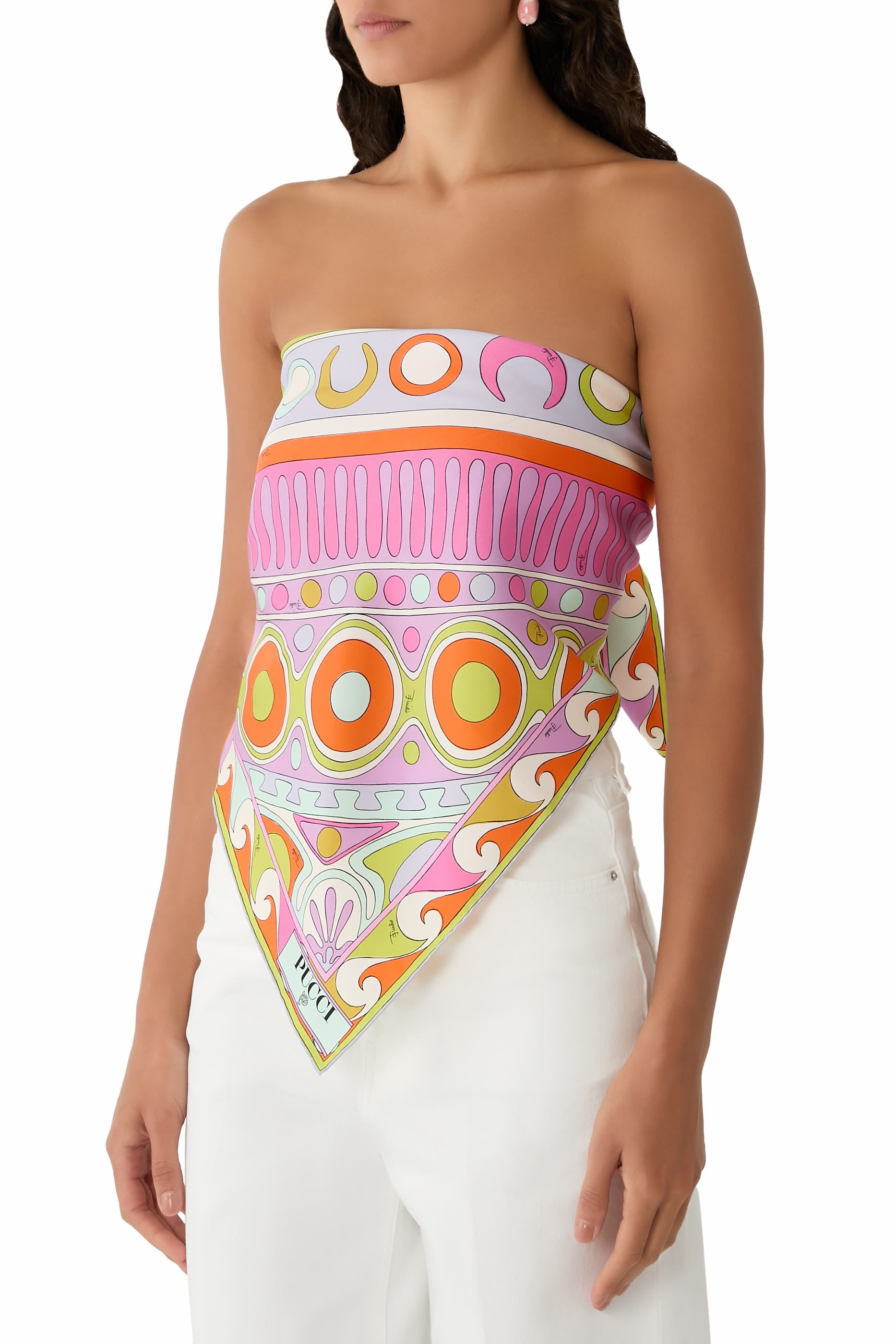 Collane Print Silk Twill Scarf