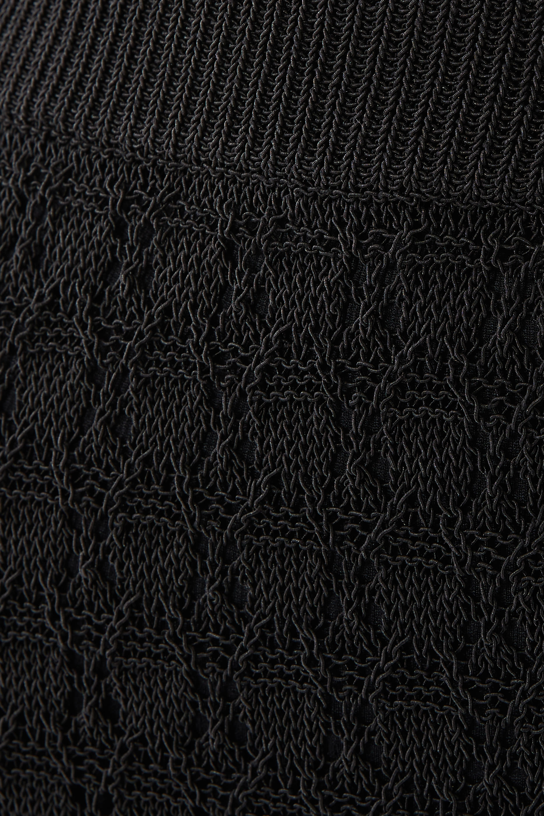 Shiny Pointelle Maxi Skirt