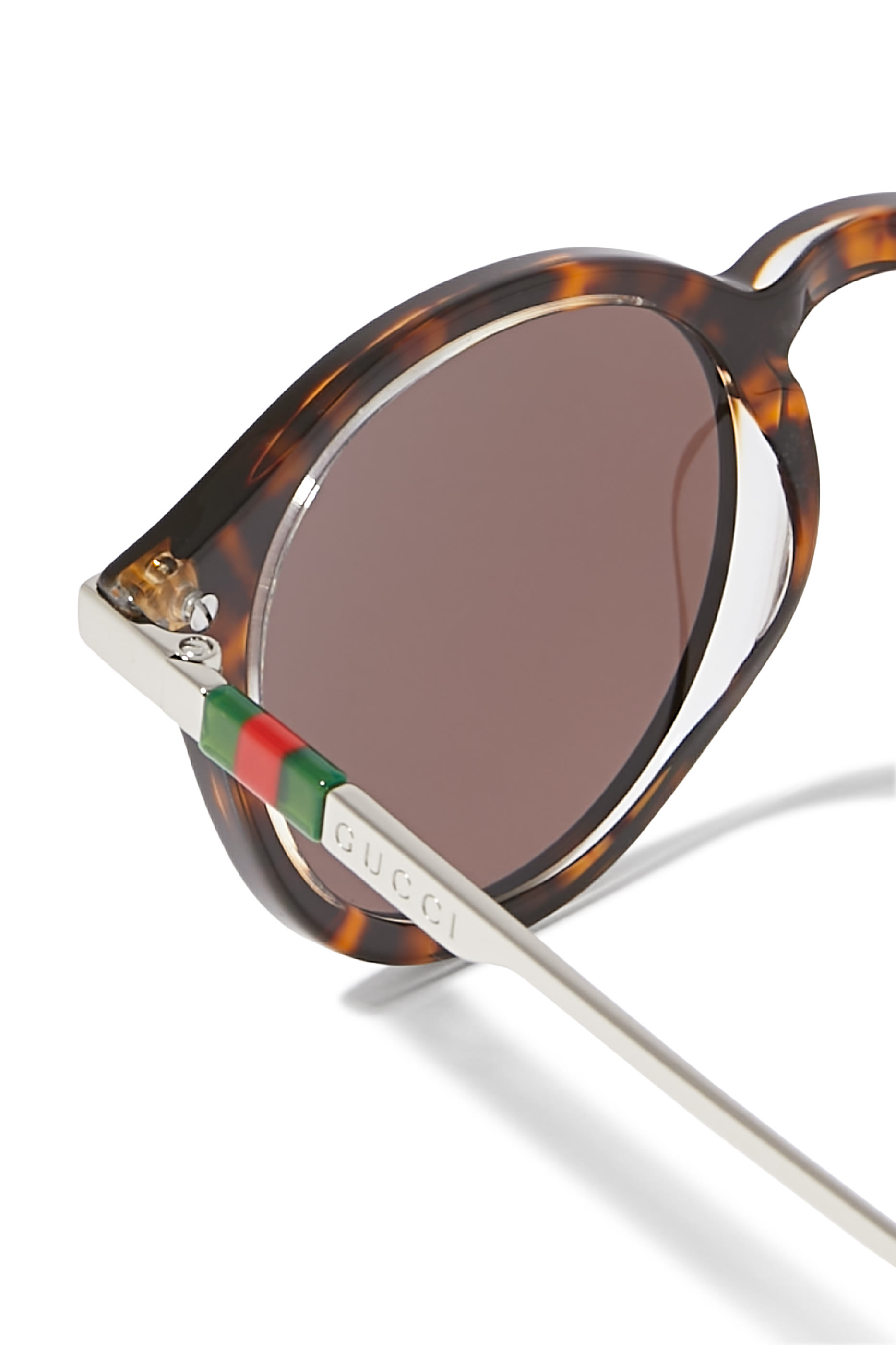 Logo Round Frame Sunglasses