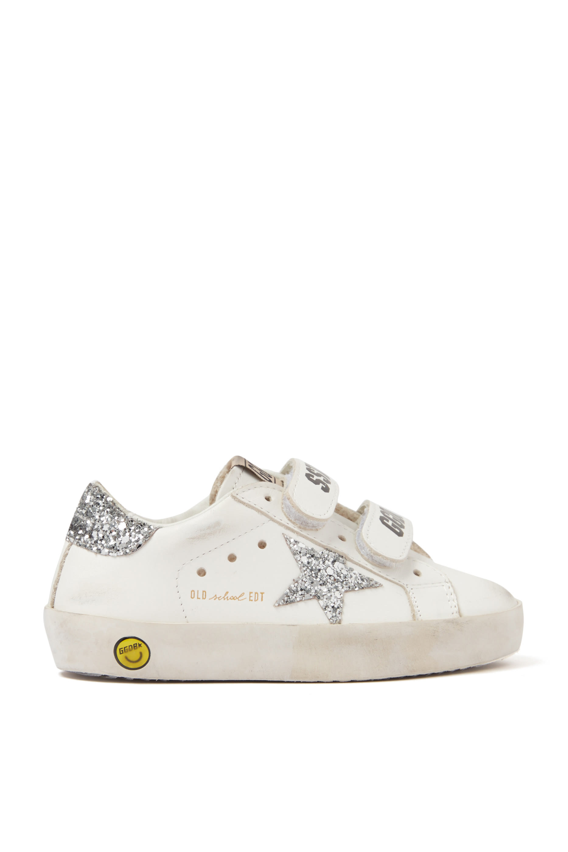 Kids Old School Glitter Star Sneakers