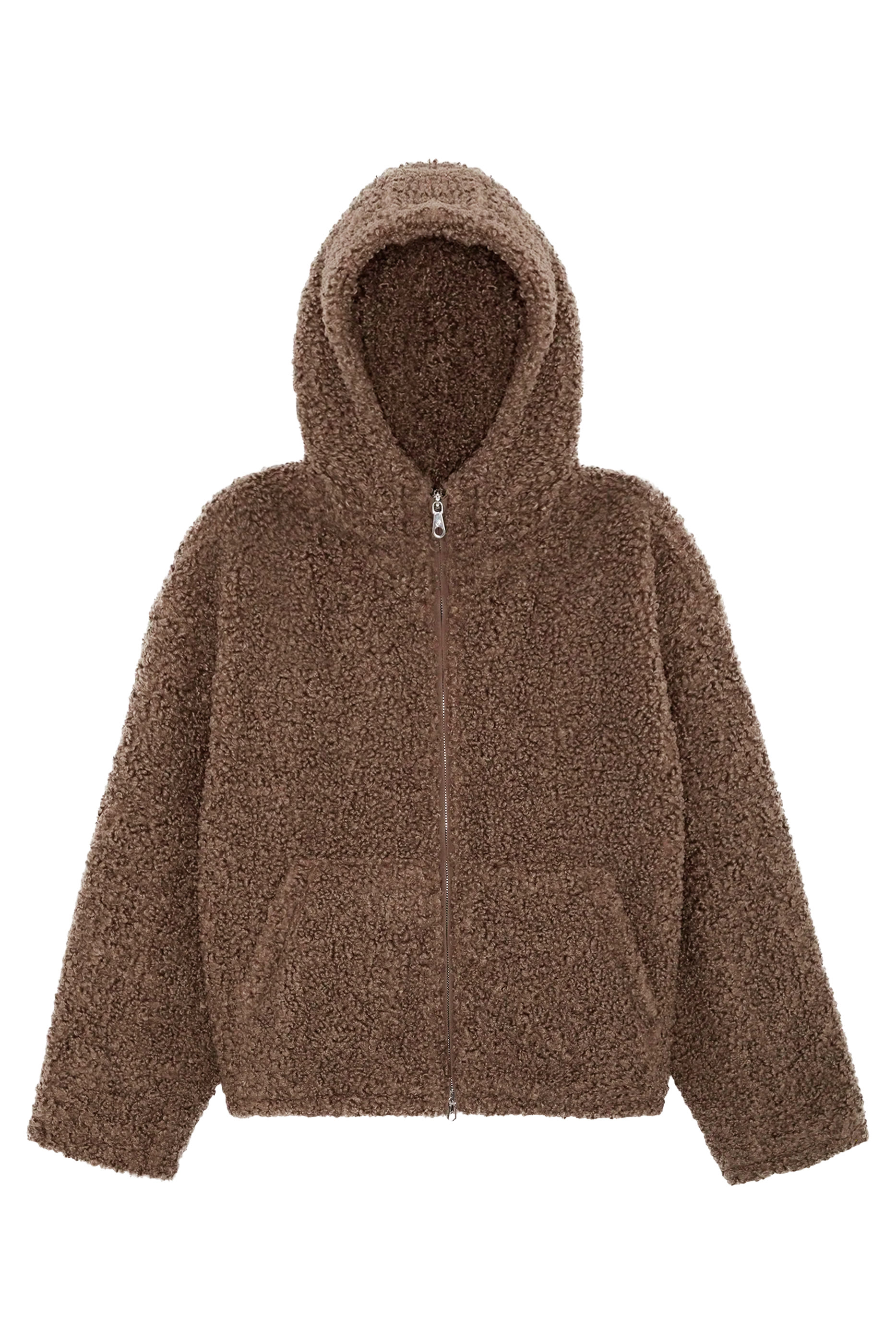 Zip-Through Hooded Fleece Sweatshirt