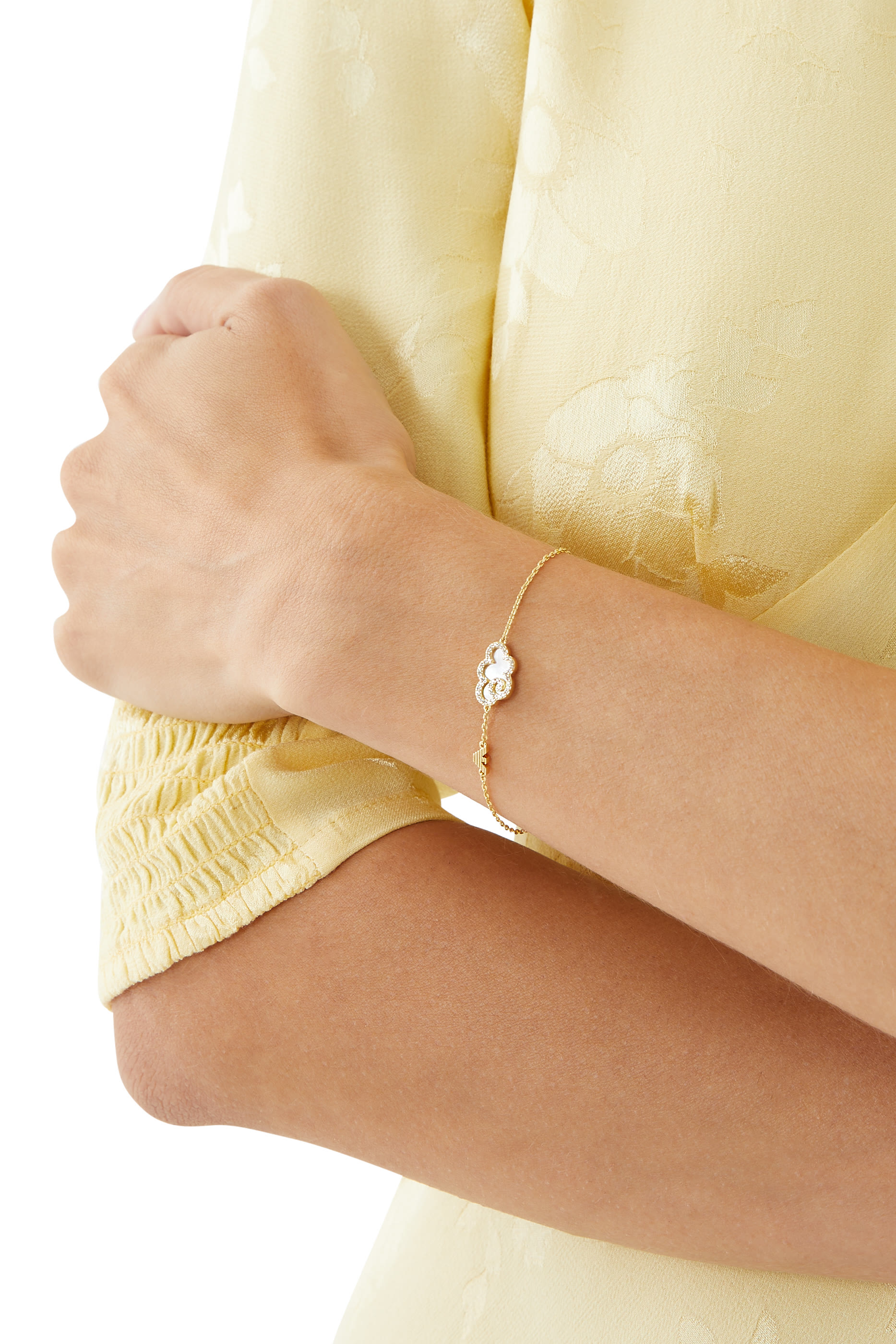 Sentimental Mother of Pearl Charm Bracelet