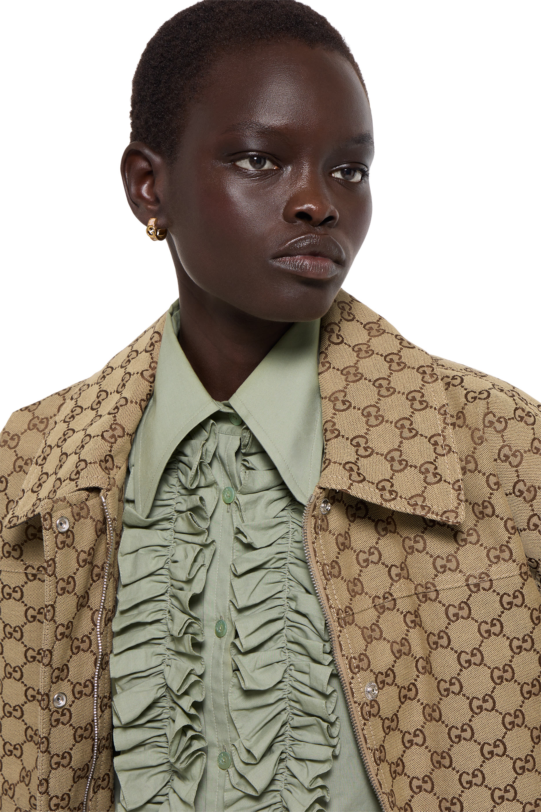 GG Canvas Bomber Jacket