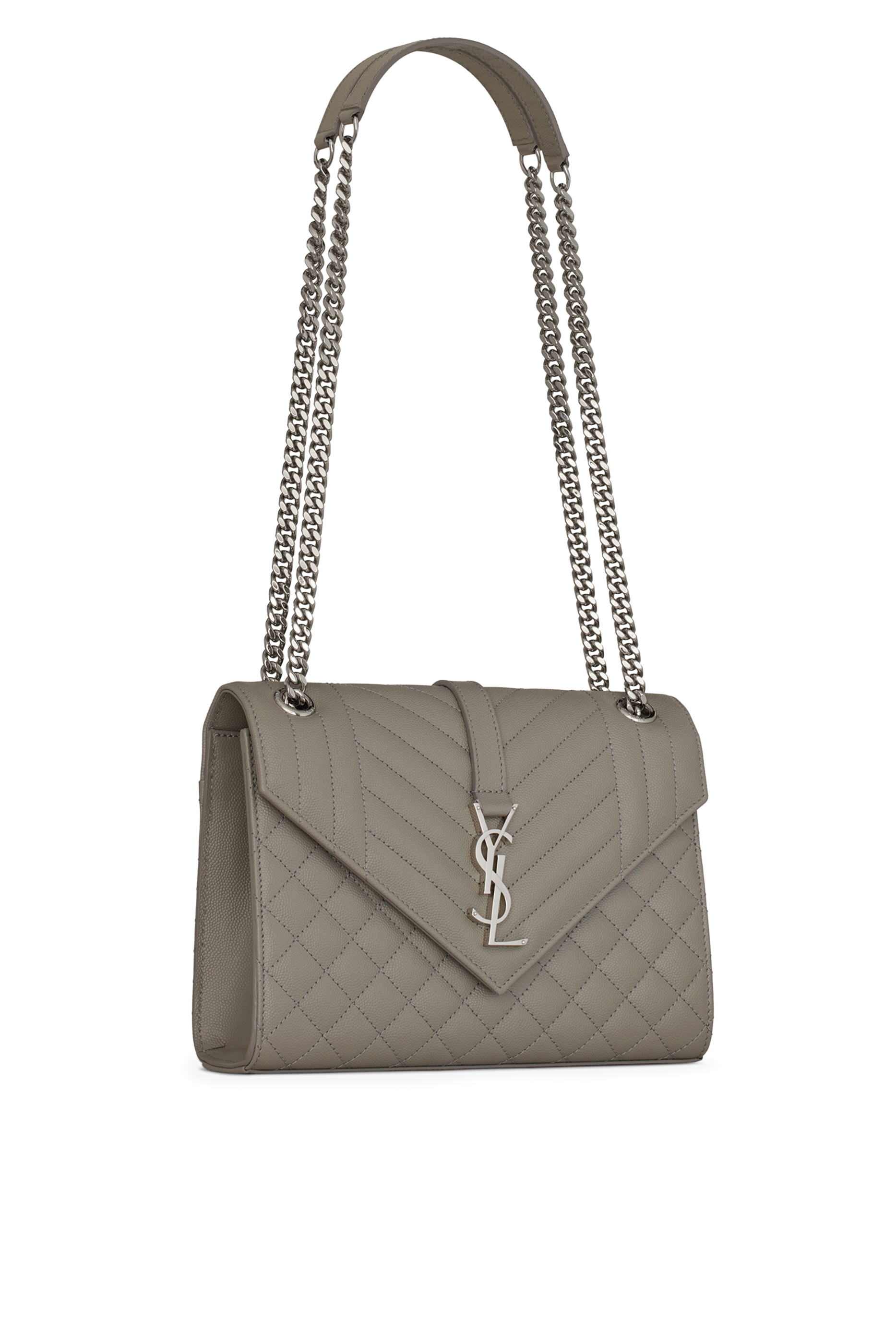 Envelope Medium Bag in Matelass&eacute; Grain de Poudre Embossed Leather