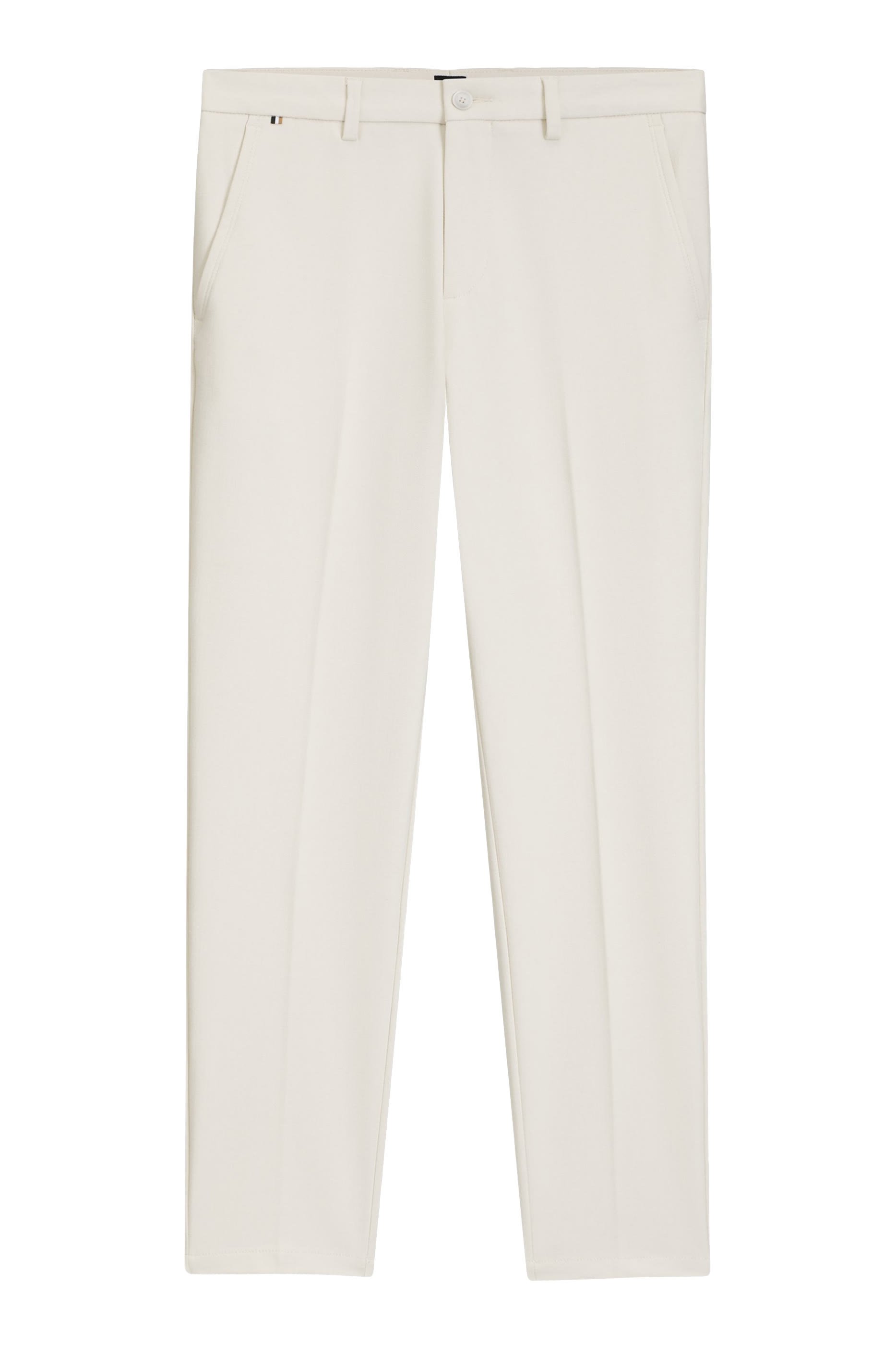  Slim-Fit Trousers in Brushed Herringbone