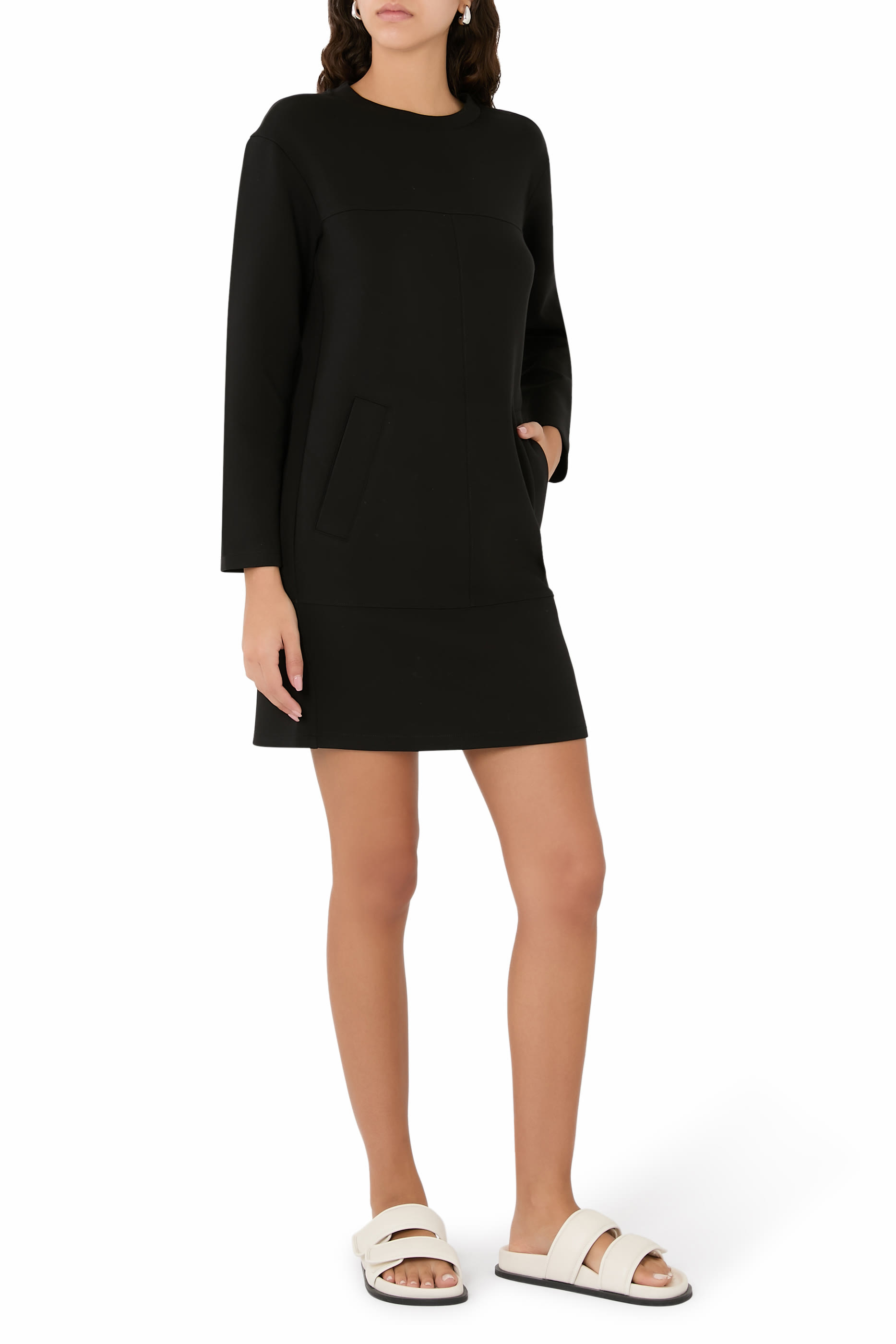 Long Sleeve Double Jersey Dress