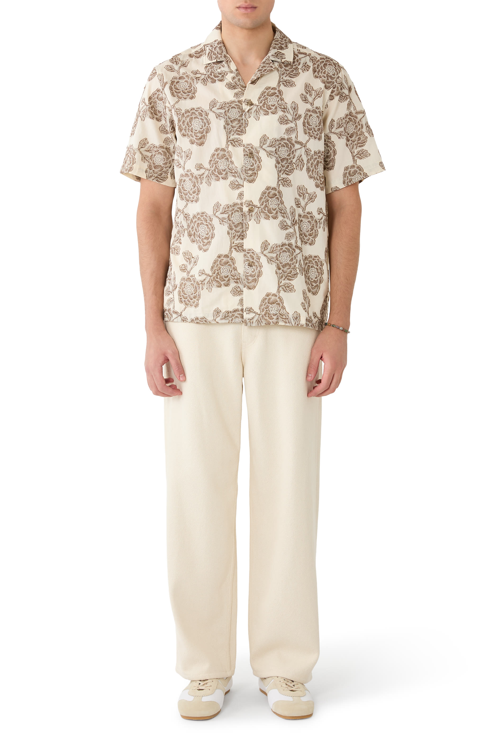 Lesley Flower Jacquard Shirt