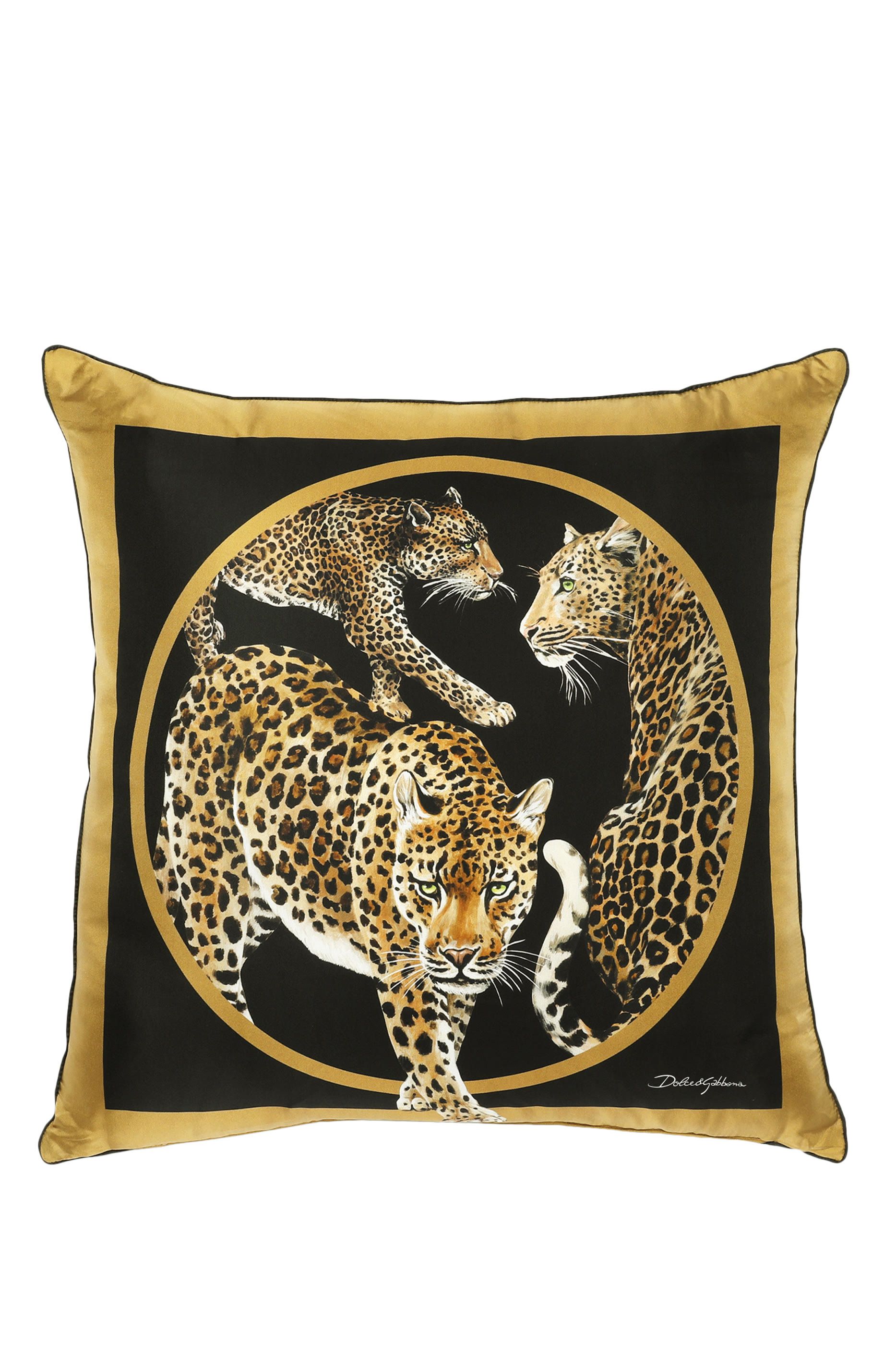 3 Leopardi Medium Silk Twill Cushion