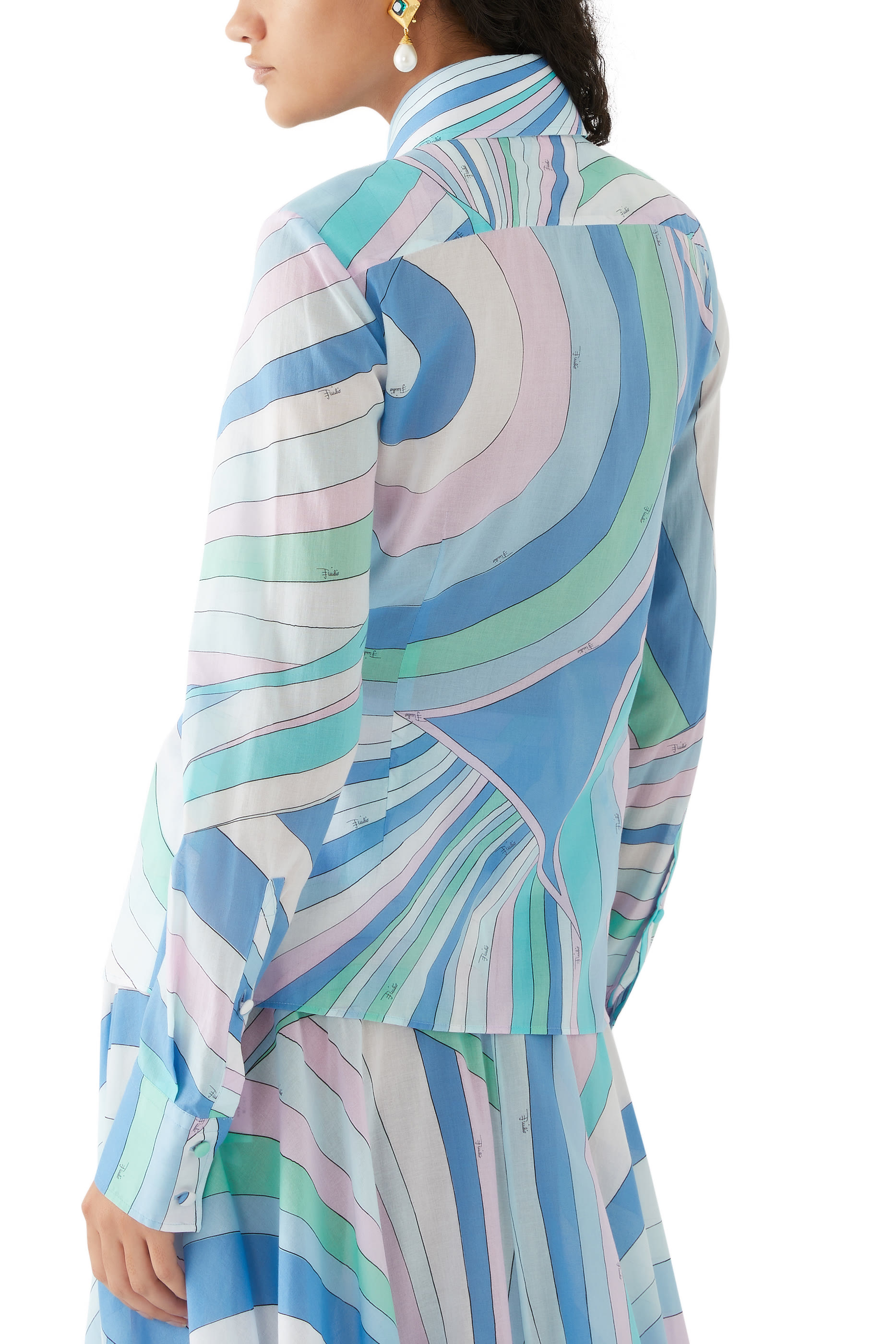 Iride-Print Cotton Shirt