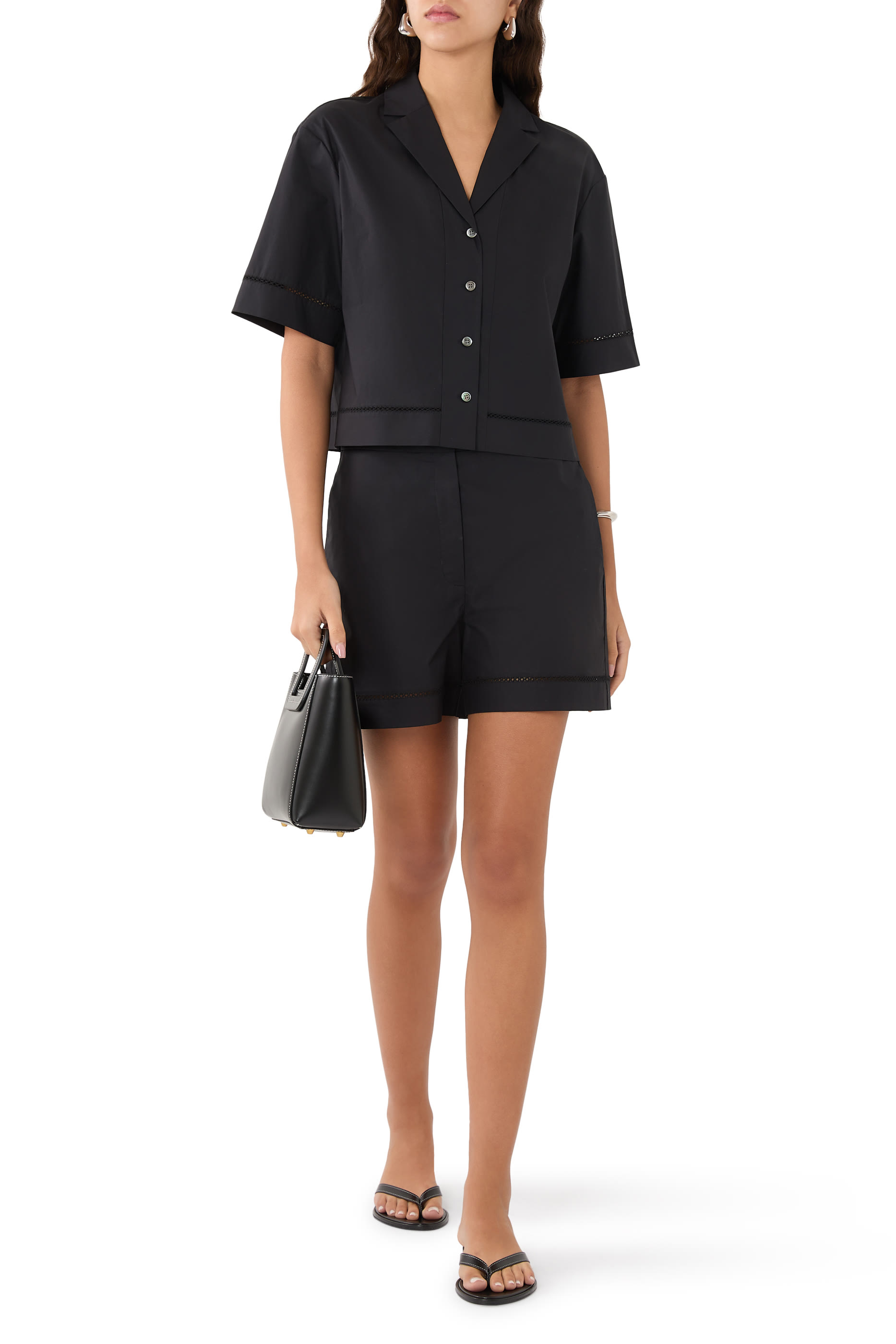 Boxy Camp Shirt in City Poplin