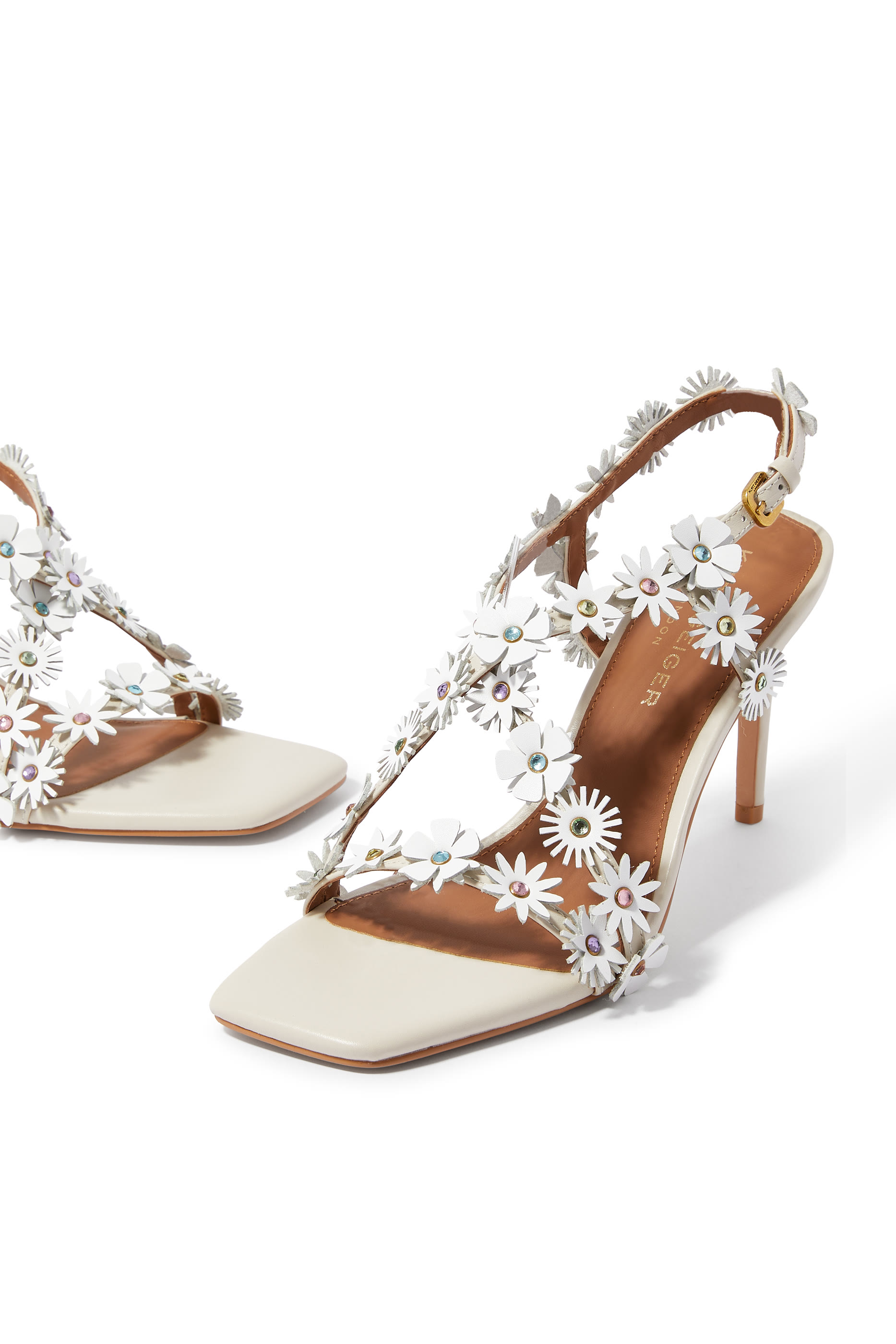 Flower 83 Leather Sandals