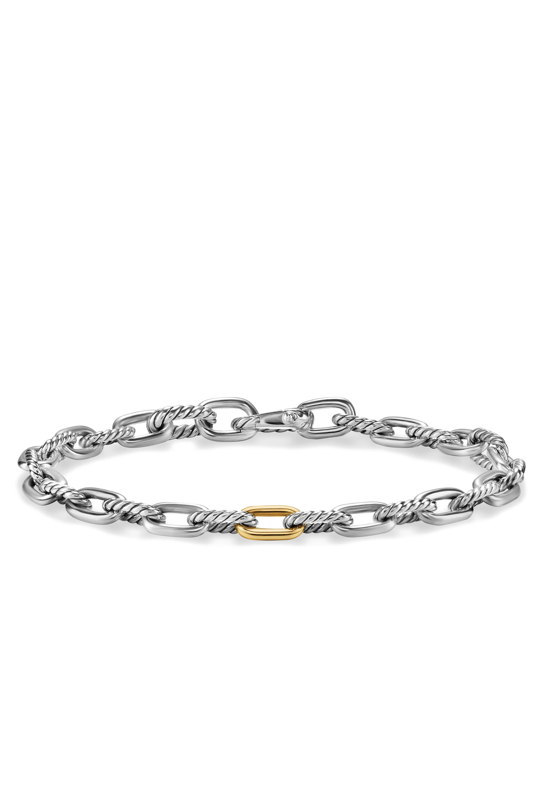 DY Madison&reg; Chain Bracelet, Sterling Silver, 18k Yellow Gold